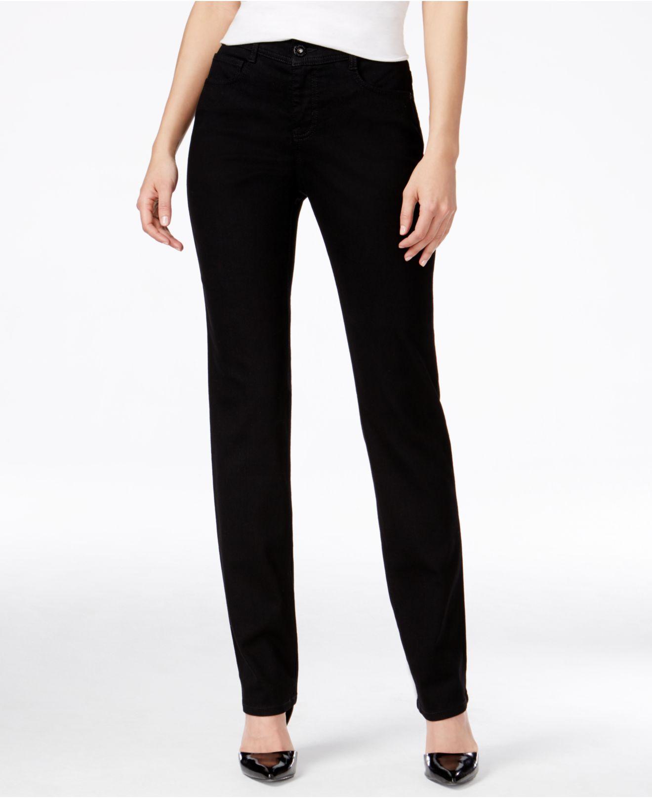 Denim Tummy-control Slim-leg Jeans 