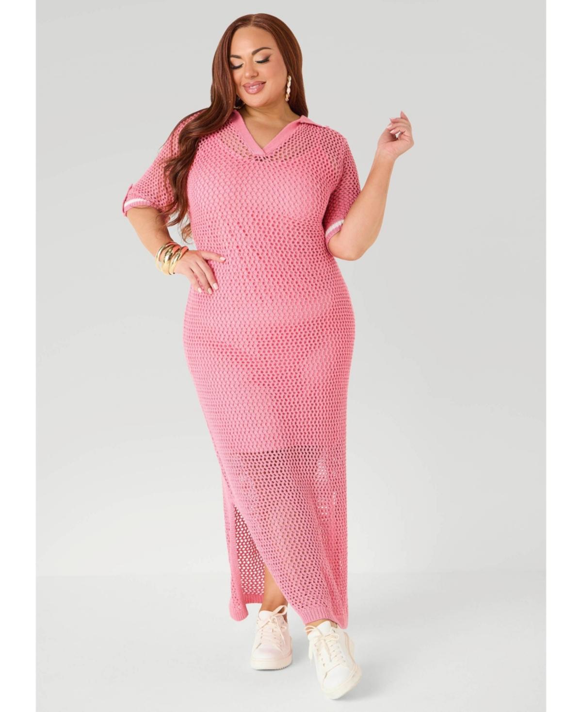 ashley stewart pink dresses Elegant Pink and Gold Dress Ashley Stewart