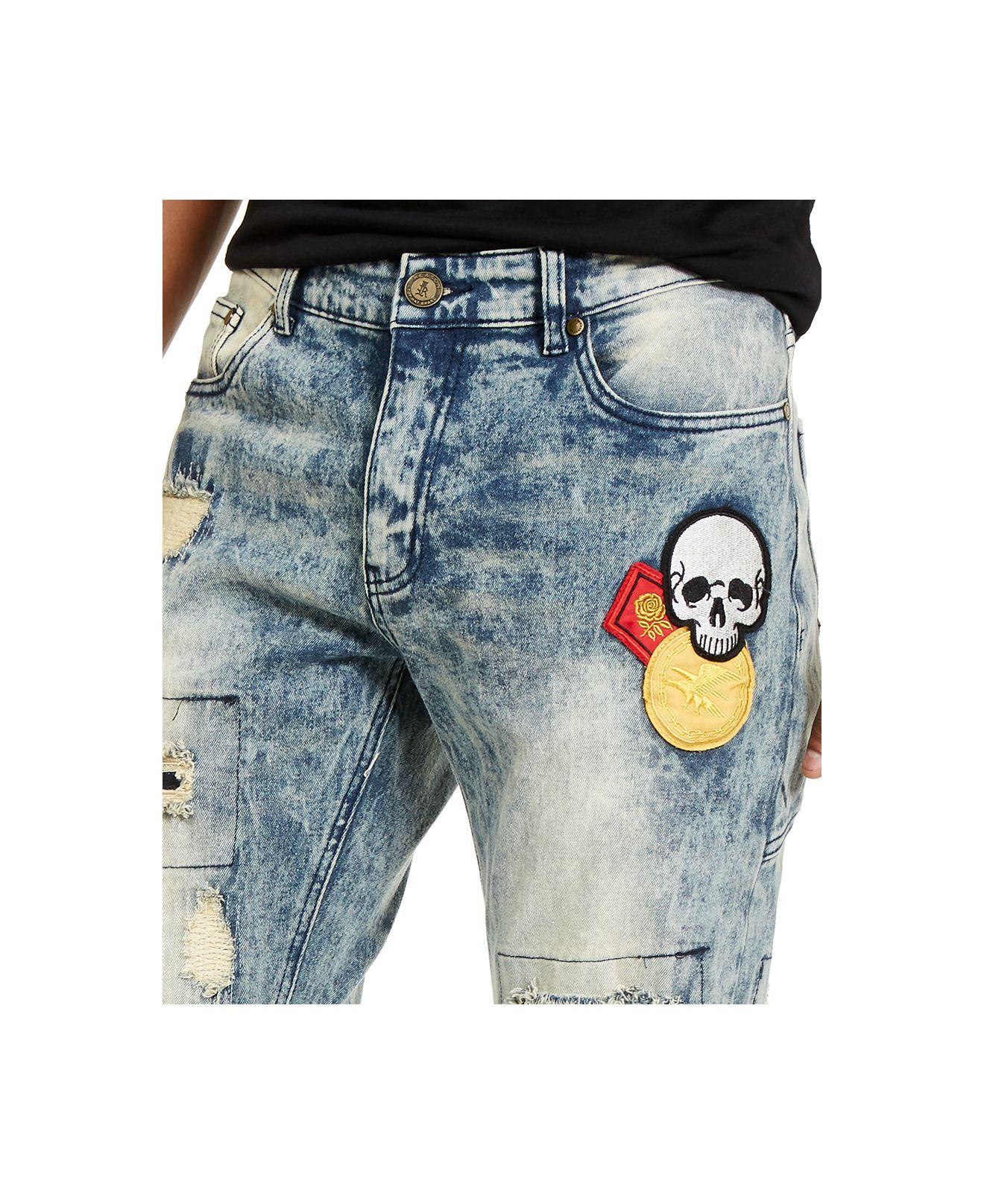 reason crazed denim jeans