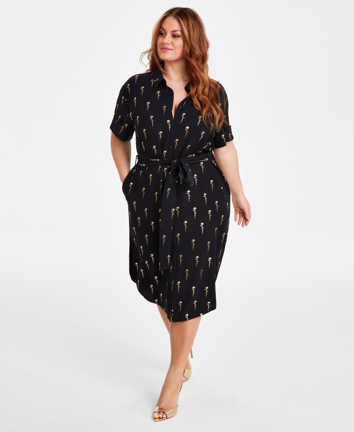 Nina Parker Parker Metallic Dress Nina Parker Plus Size Metallic