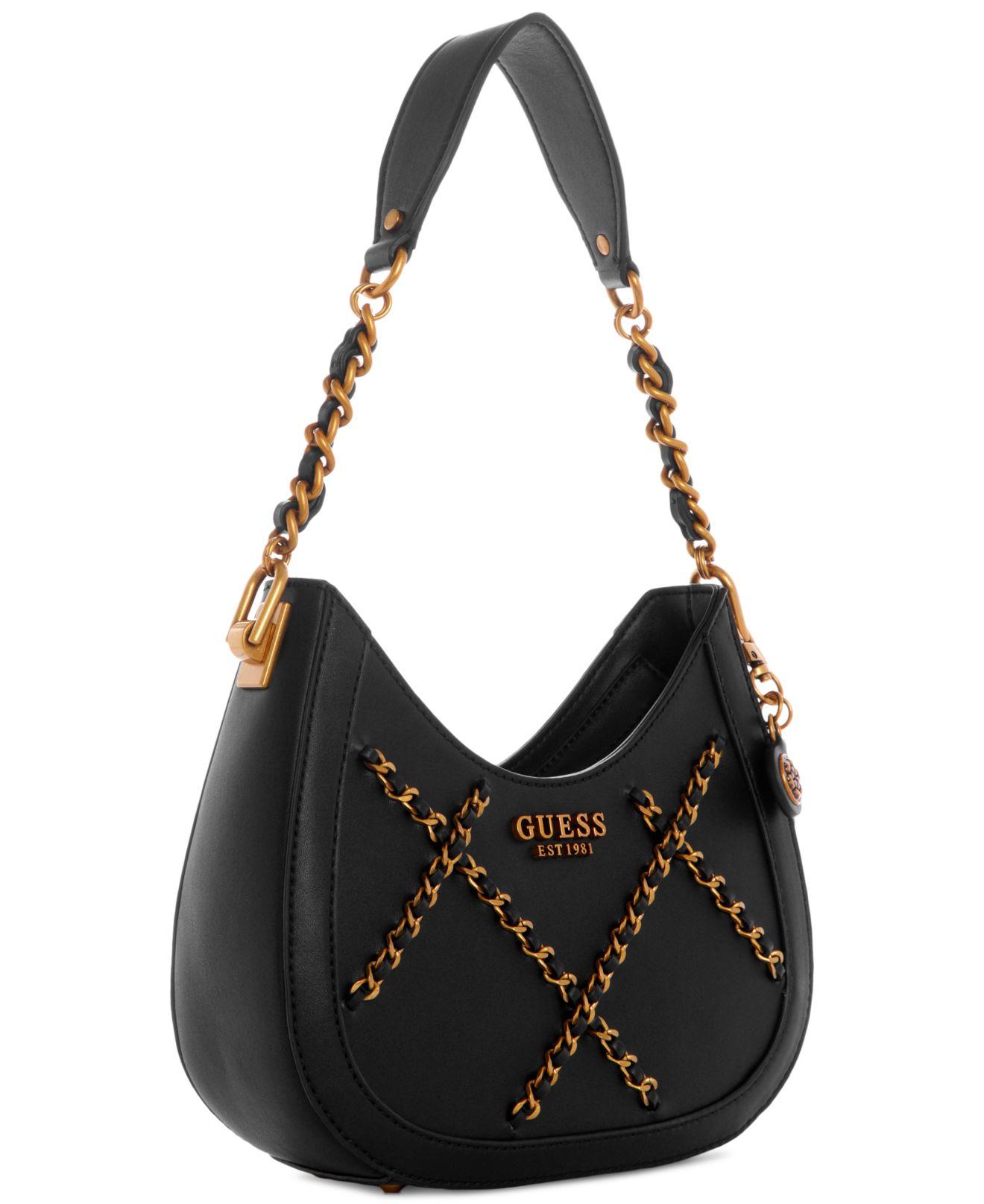 Guess Abey Small Hobo Bag in Black | Lyst