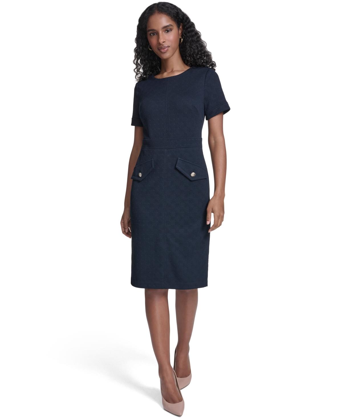 green emerald velvet dress Tommy Hilfiger Women's Dresses,Sky Captain,14 at Amazon Women's Clothing  store