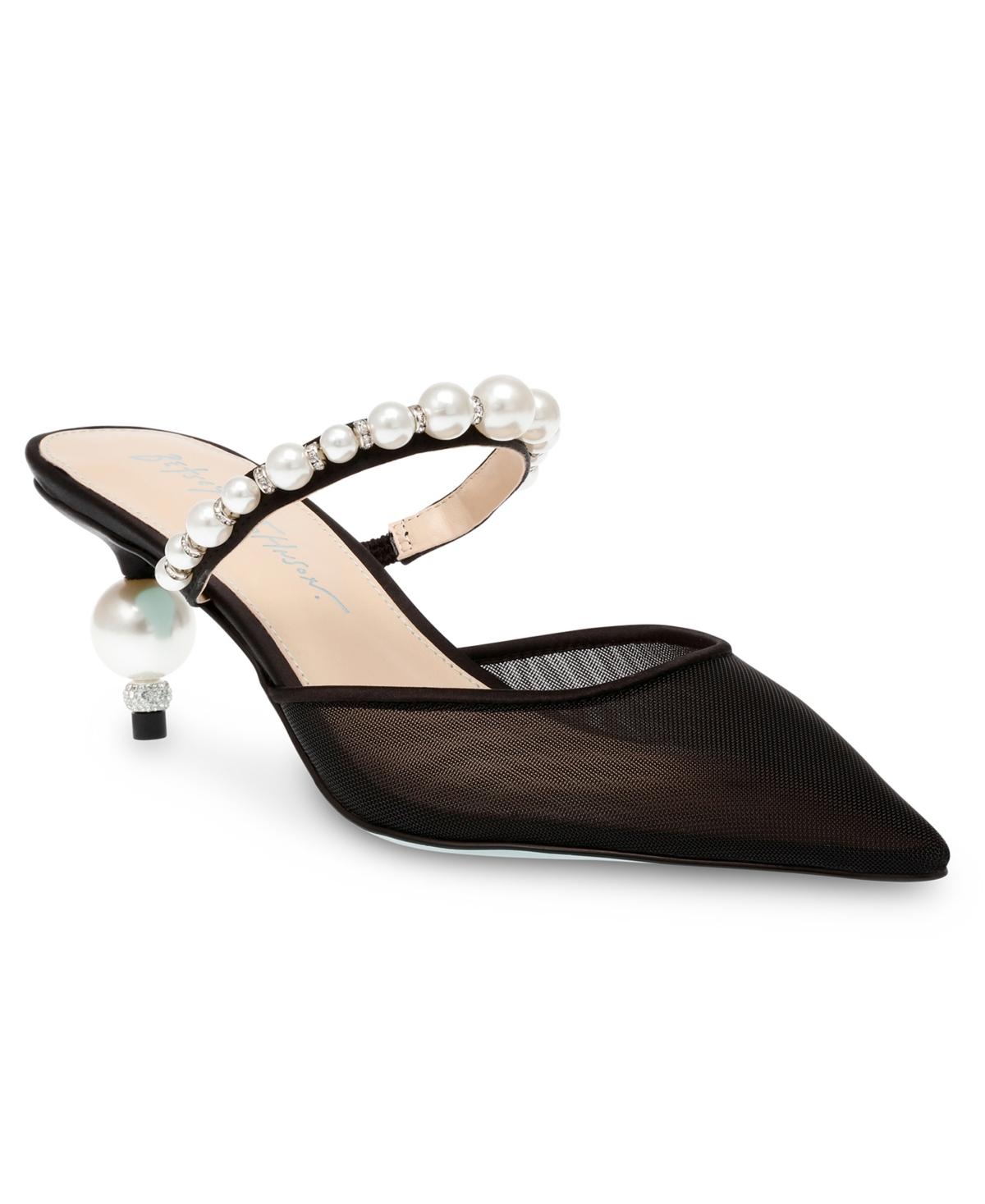 MESH KITTEN HEEL