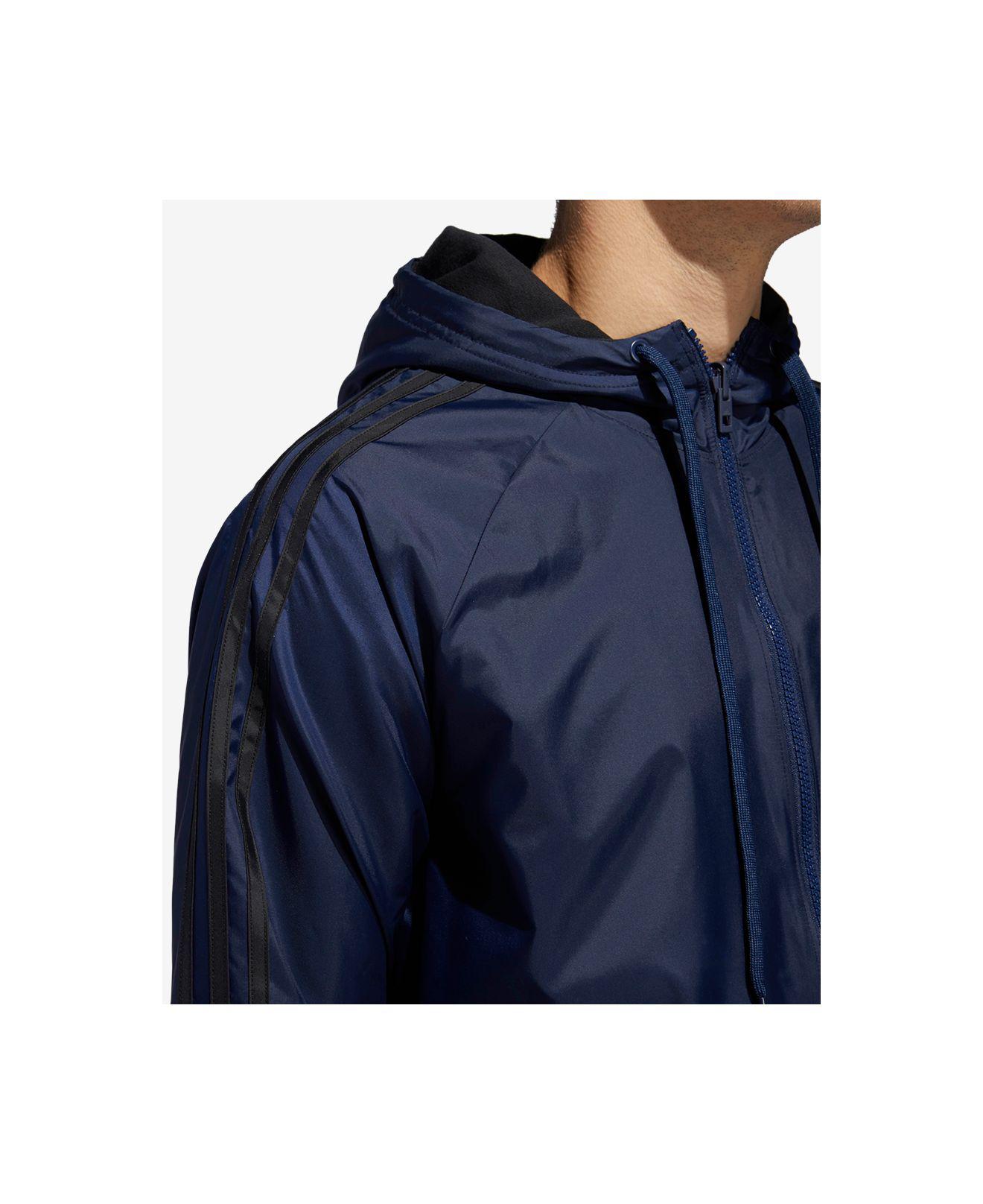 adidas men's reversible hooded jacket