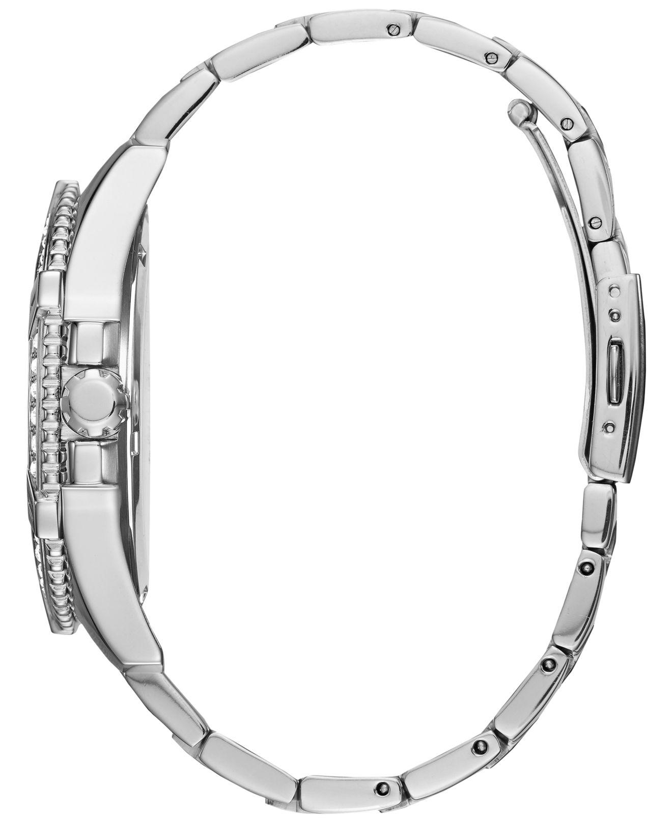 Guess Men's Stainless Steel Bracelet Watch 50mm U0799g1 in Silver-Tone  (Metallic) - Save 48% | Lyst