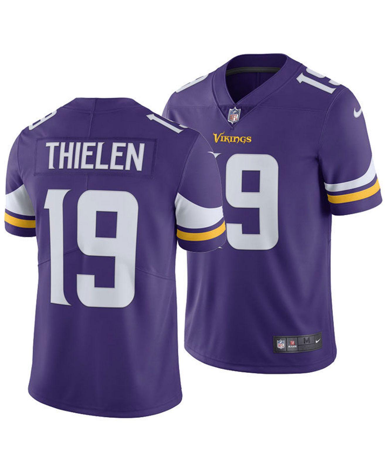 Nike Synthetic Adam Thielen Minnesota Vikings Vapor Untouchable Limited ...