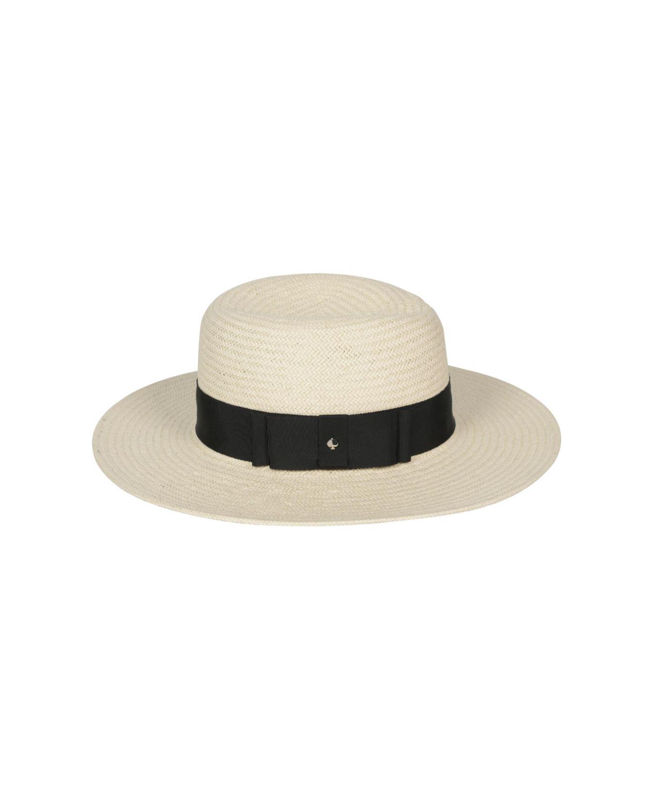 Kate Spade Double Loop Tab Bow Fedora Hat in White Lyst