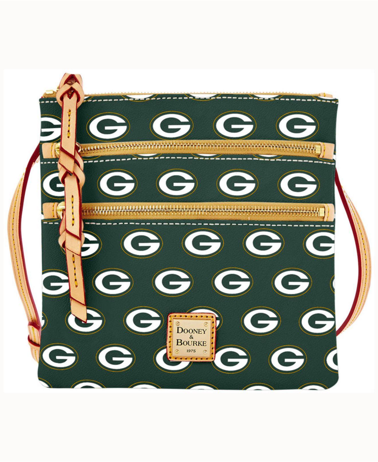 Dooney & Bourke Leather Green Bay Packers Triplezip Crossbody Bag Lyst