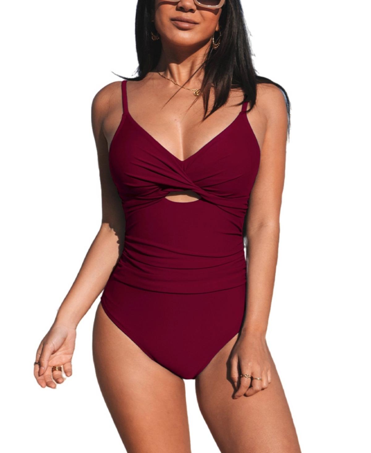 Cupshe red shop one piece
