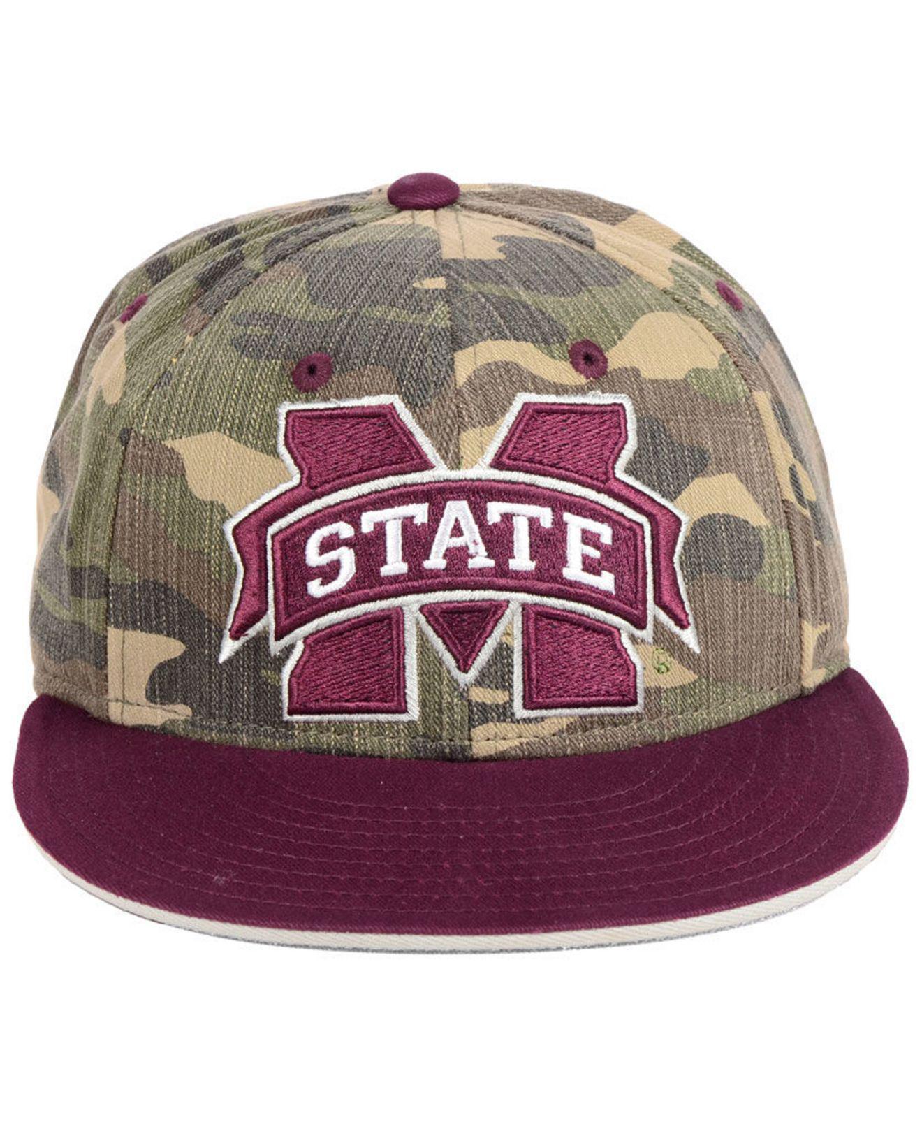 mississippi state adidas fitted baseball hat
