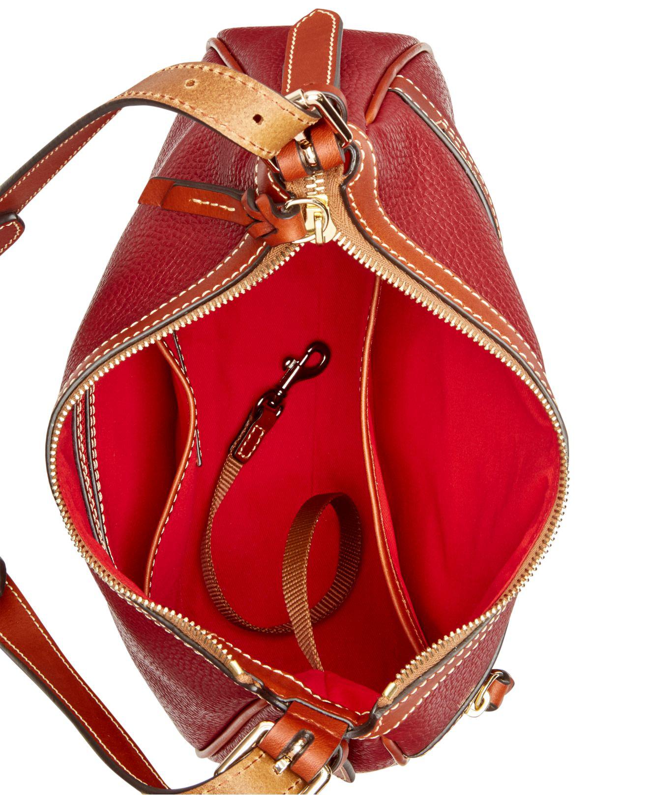 Dooney & Bourke Pebble Leather Piper Small Crossbody in Red Lyst
