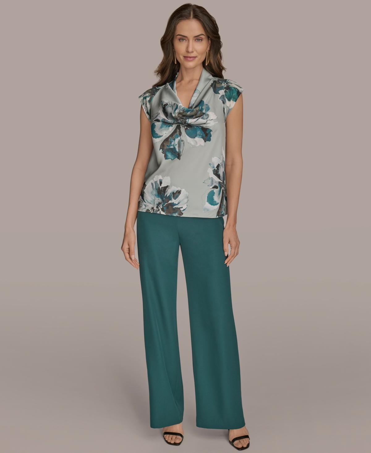 [新品]DONNA KARANスパンコール付きタンクトップ&ボレロ カップ付きバイカラーアメスリタンク（タンクトップ）｜THE YOn