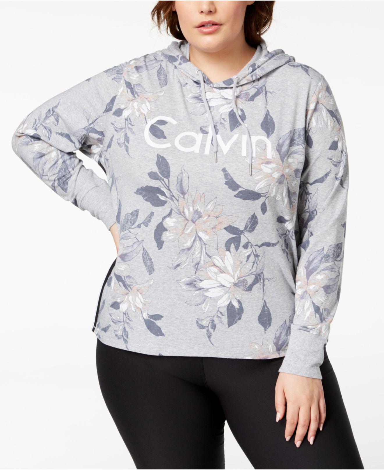 calvin klein floral sweatshirt