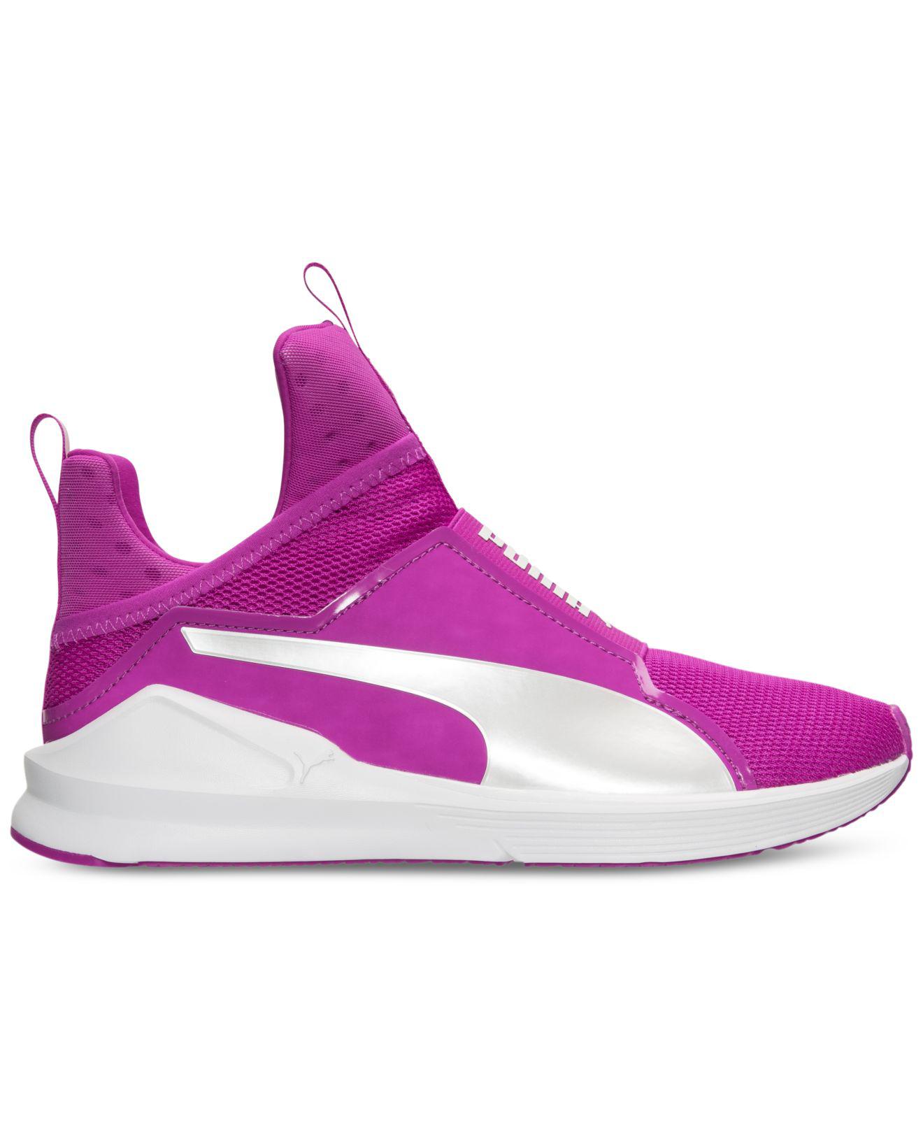 PUMA Fierce Core Ultra Magenta / White Ankle-high Rubber Basketball ...