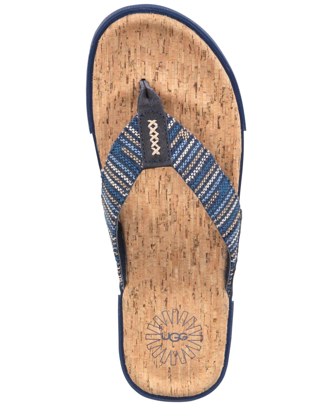 blue ugg flip flops