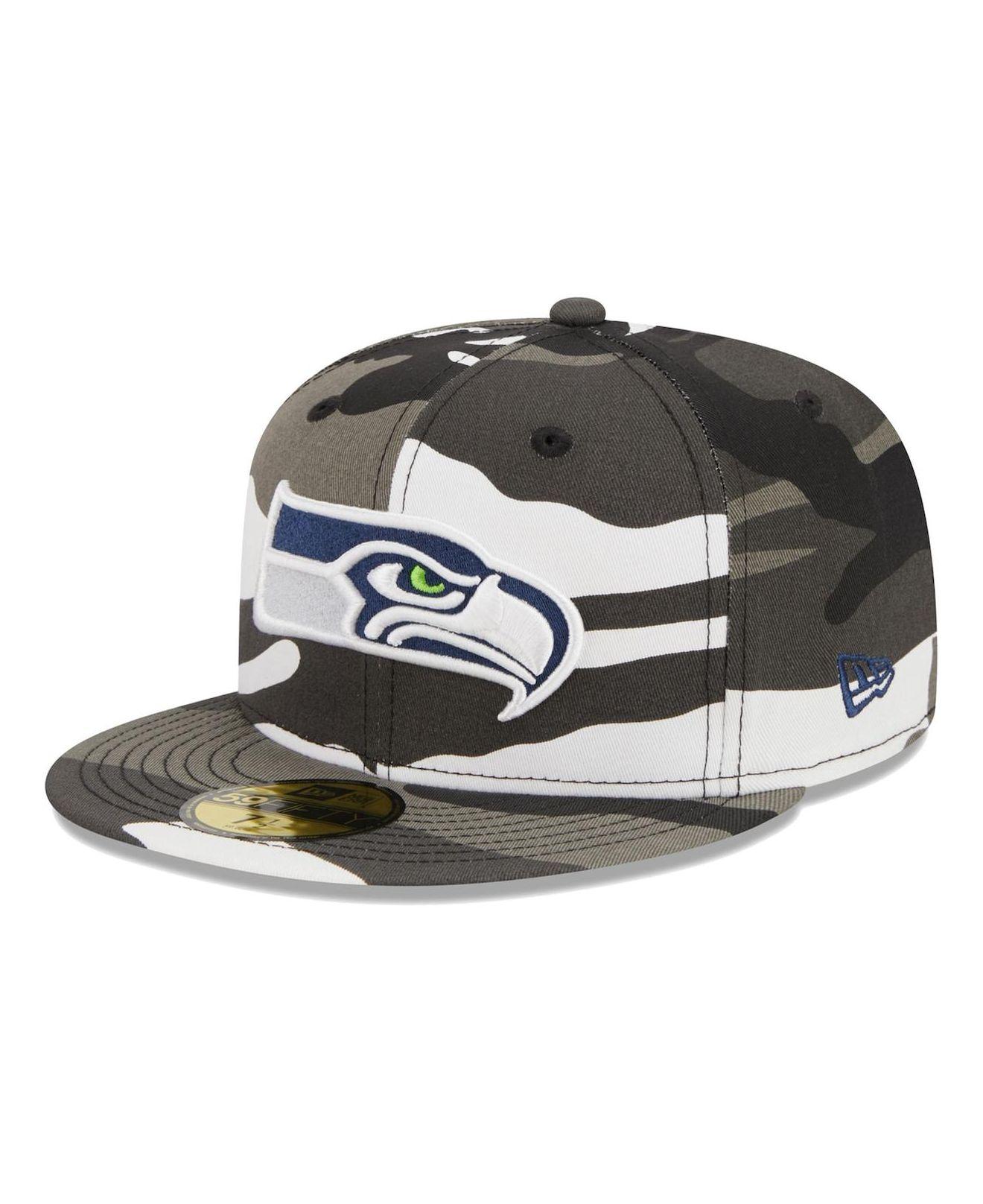 KTZ Seattle Seahawks Urban Camo 59fifty Fitted Hat in Metallic for