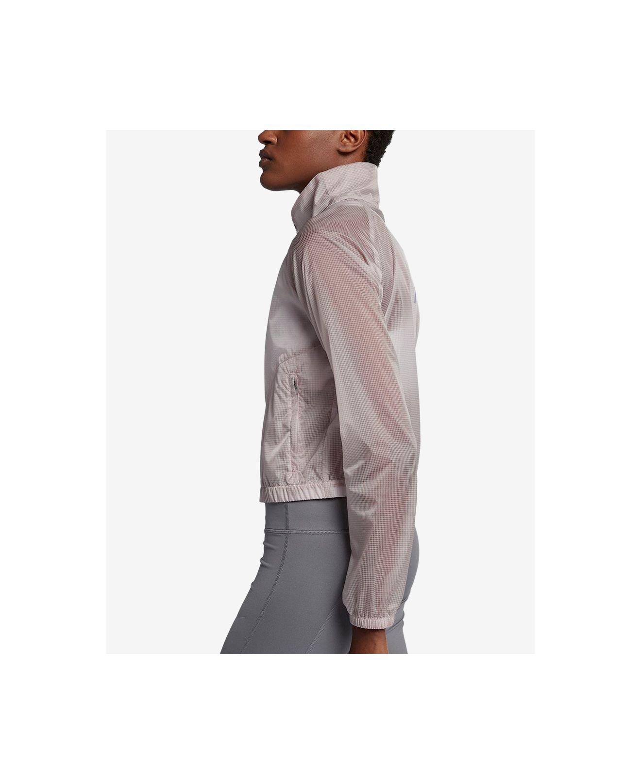nike transparent running jacket
