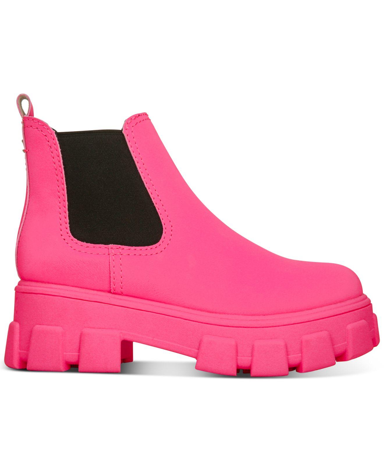 Circus Sam Edelman Darielle Lug Sole Chelsea Boots in Pink | Lyst