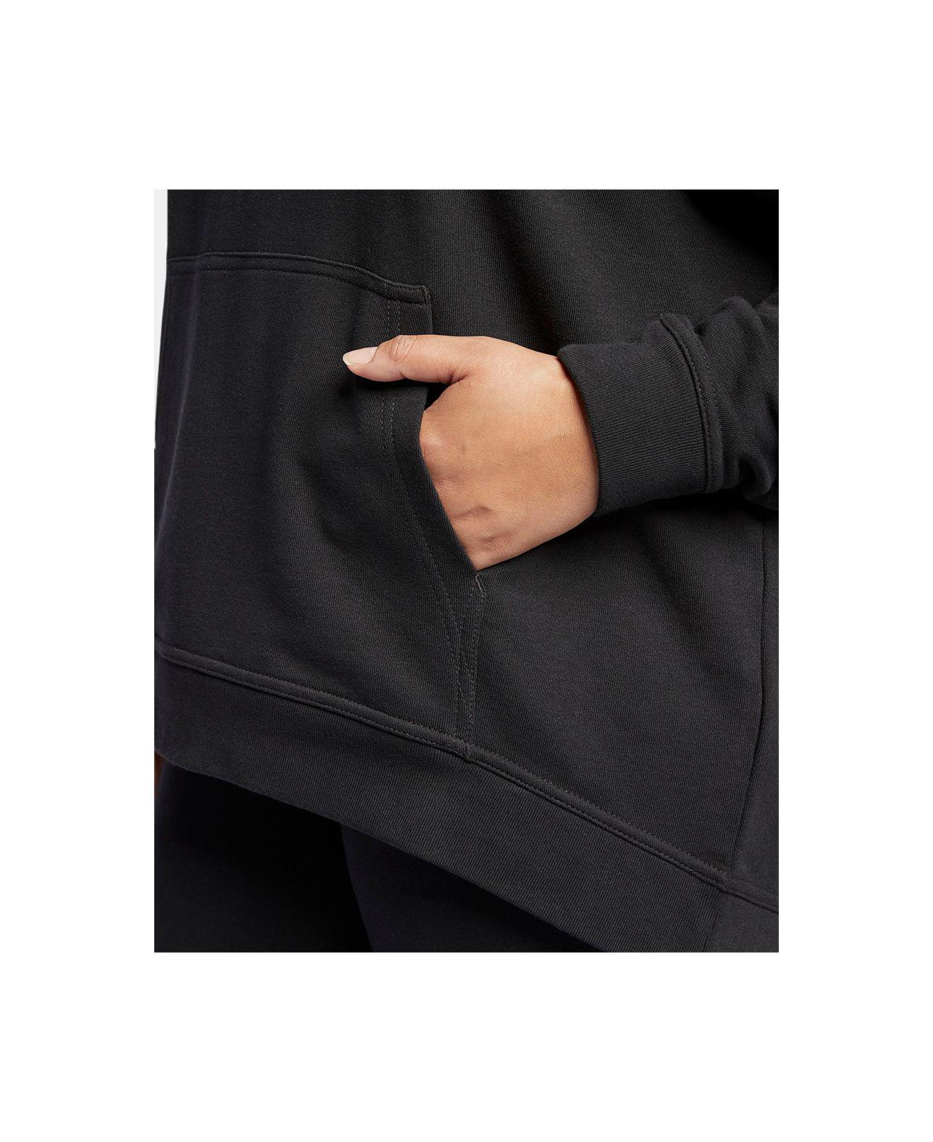 nike plus size lace up hoodie