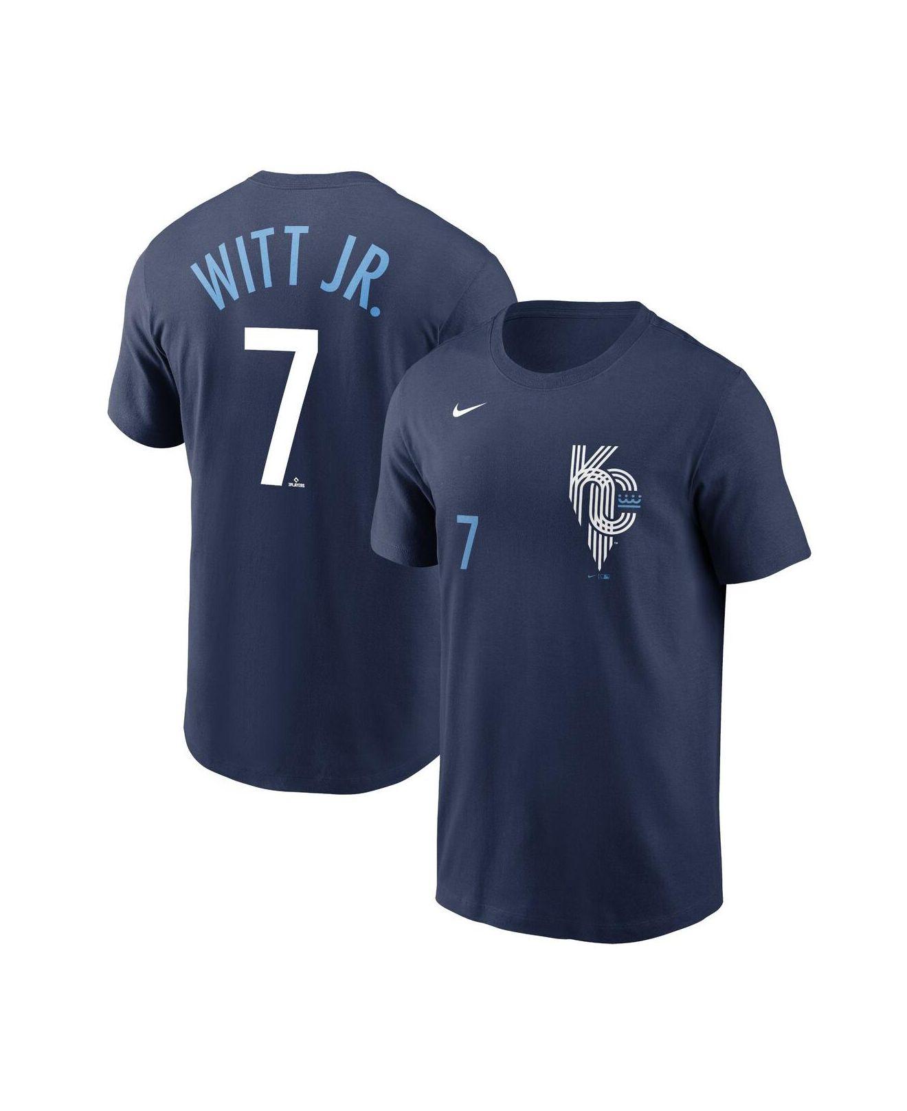 Nike Bobby Witt Jr. Navy Kansas City Royals 2022 City Connect Name And ...