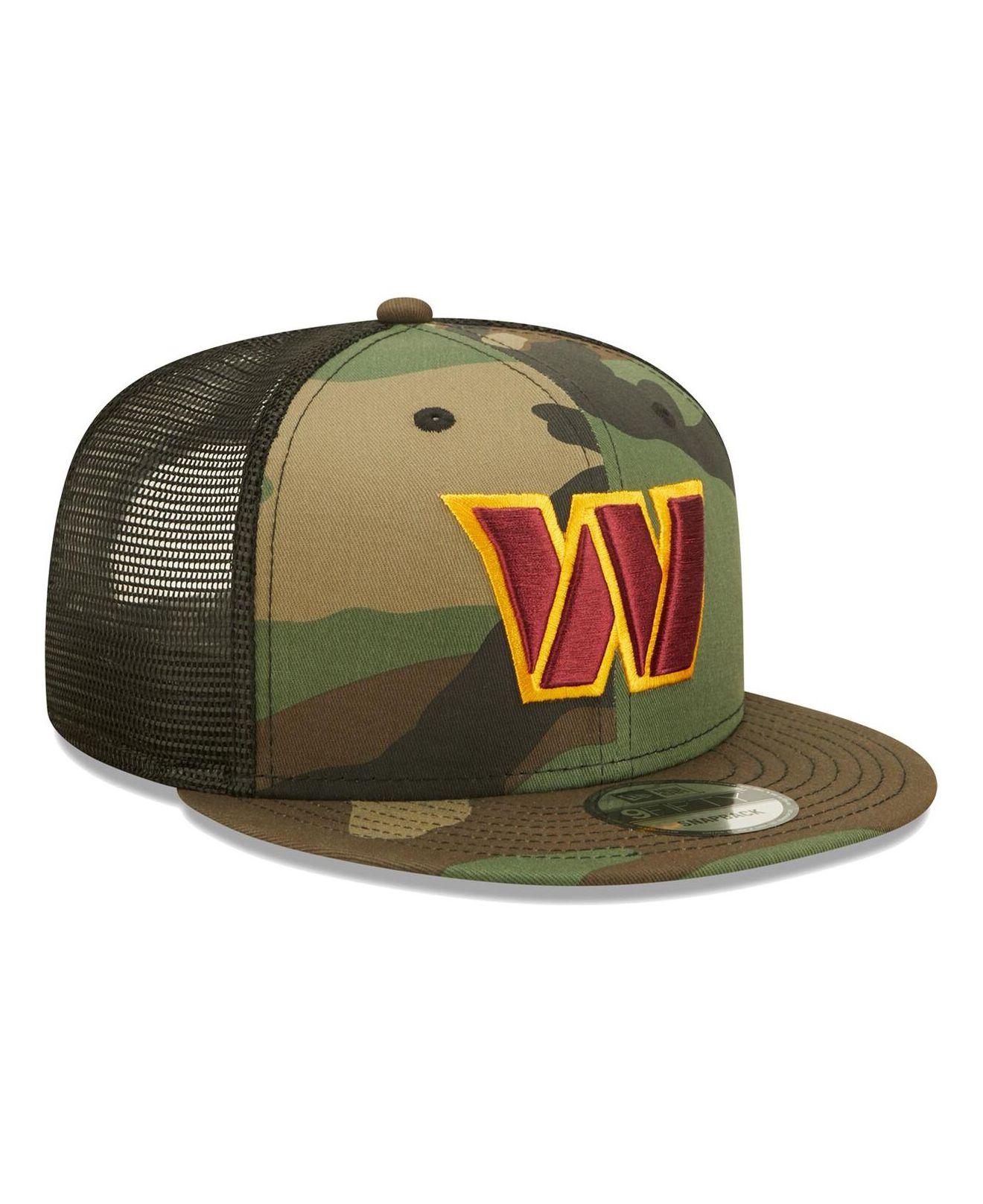 Washington Commanders New Era Main Trucker 9FIFTY Snapback Hat - Camo