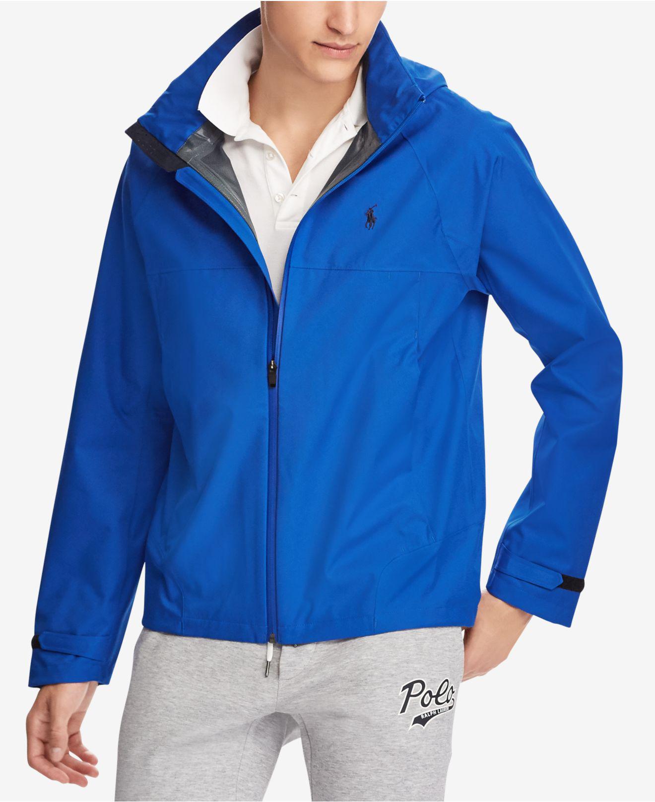 Polo Ralph Lauren Men's Waterproof Hooded Jacket in Blue for Men | Lyst