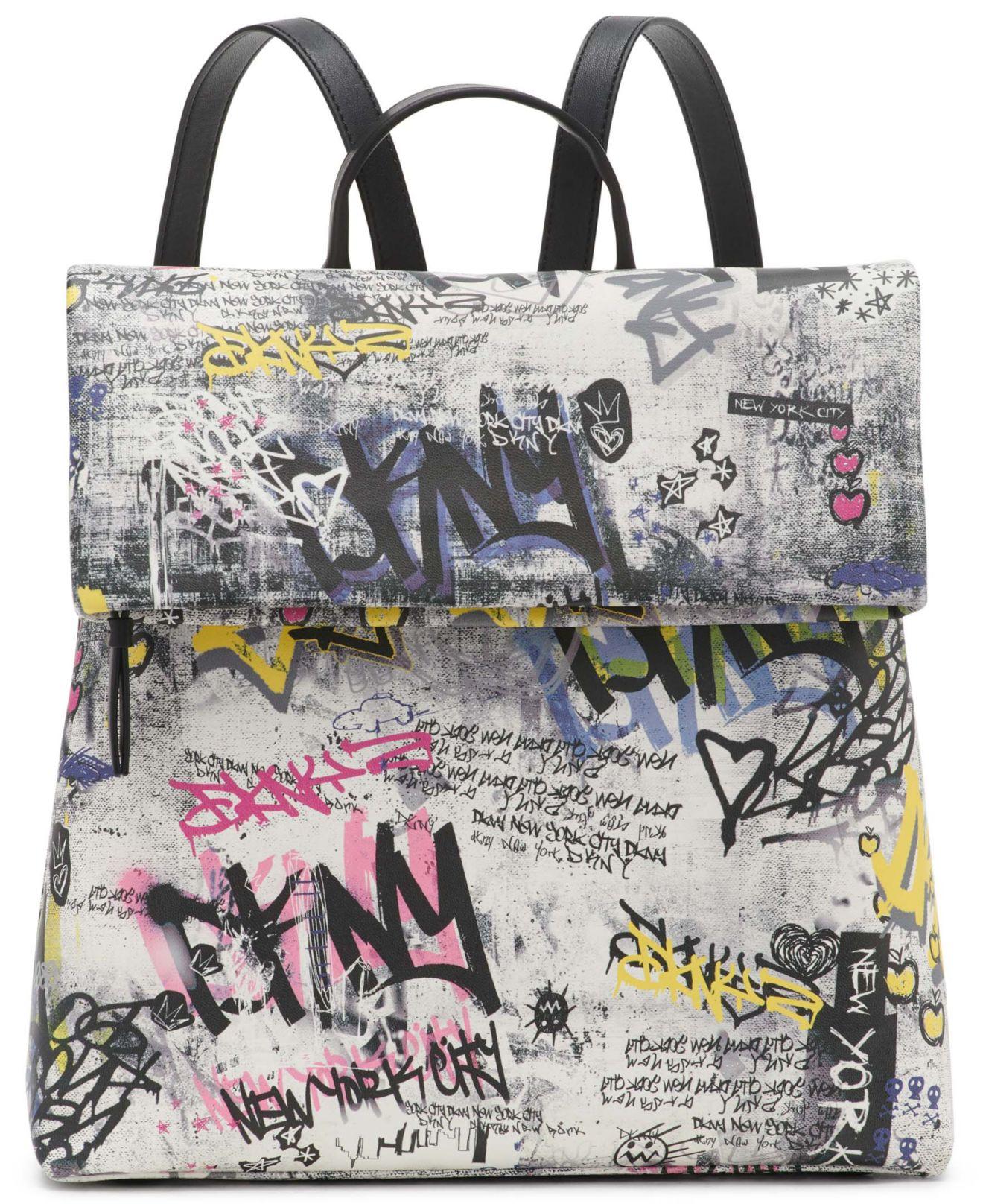 dkny graffiti backpack