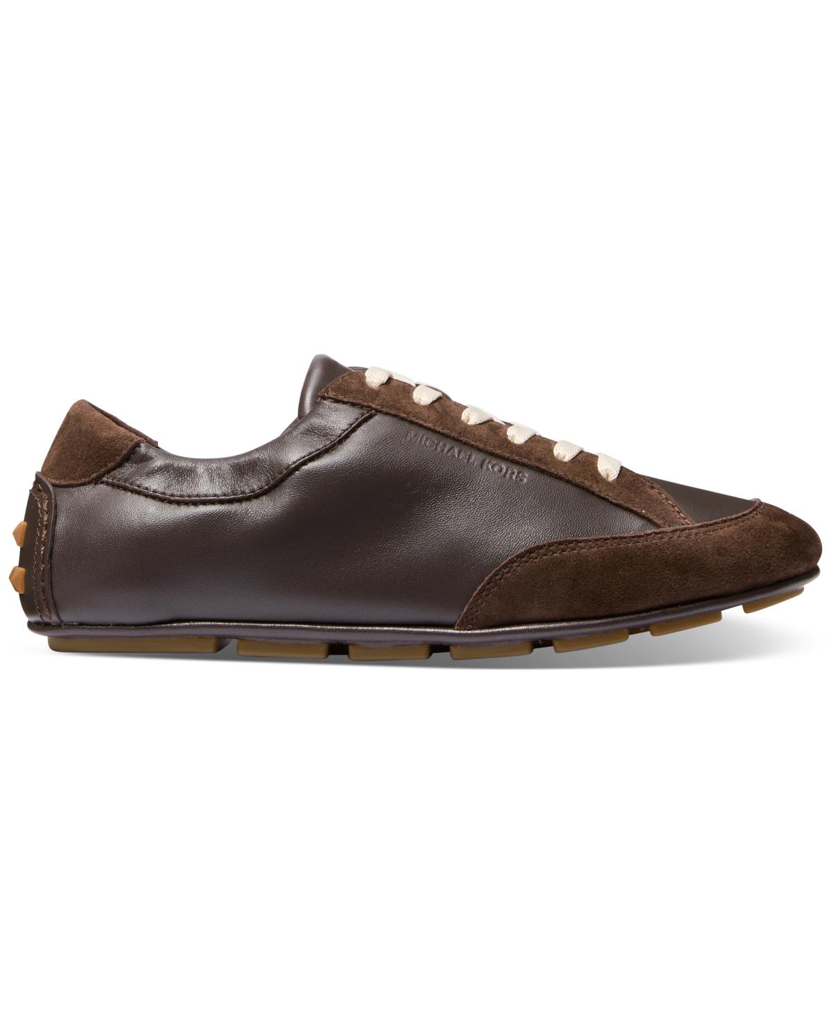 Michael Kors Michael Susie Lace-up Trainer Sneakers in Brown Michael Kors Michael Susie Lace-up Trainer Sneakers in Brown