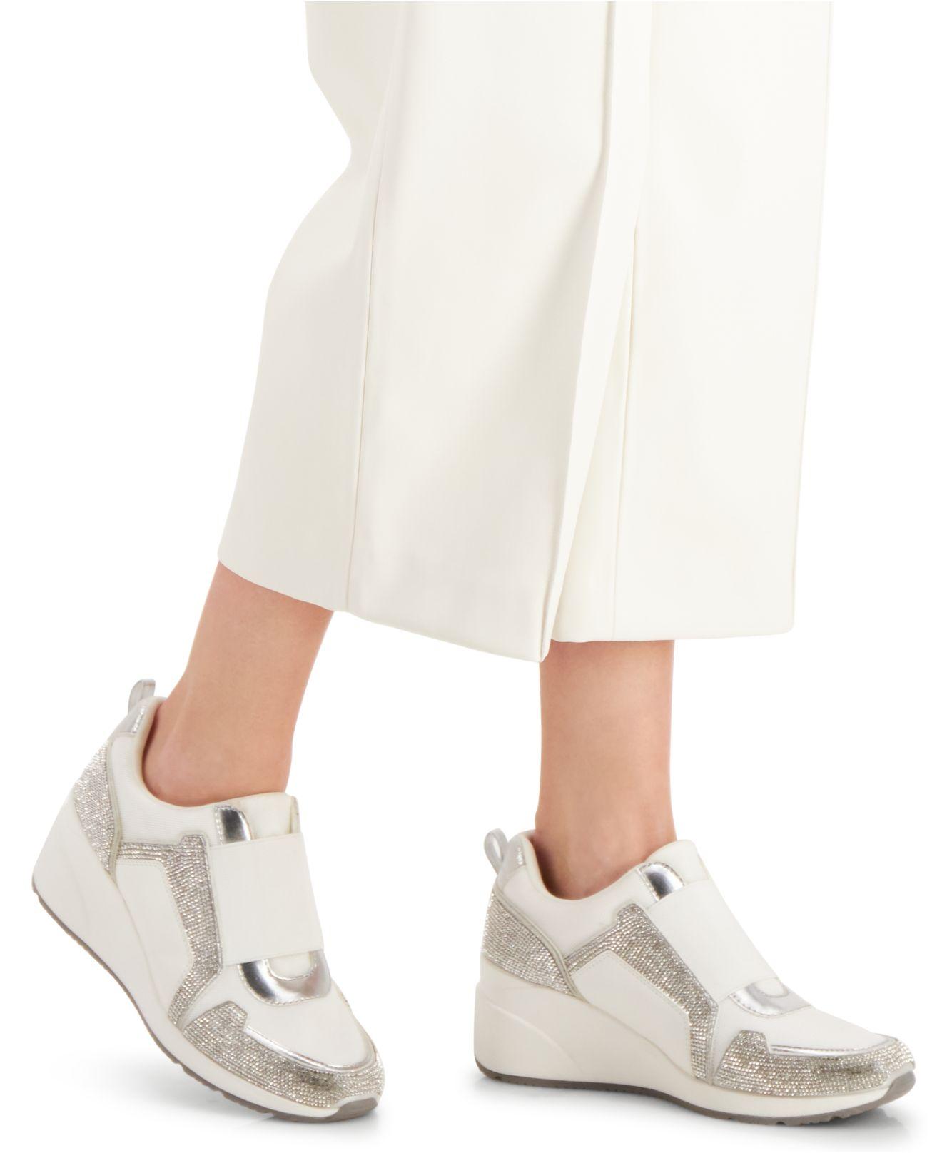 Inc women's heily stretch wedge sneakers Clearance