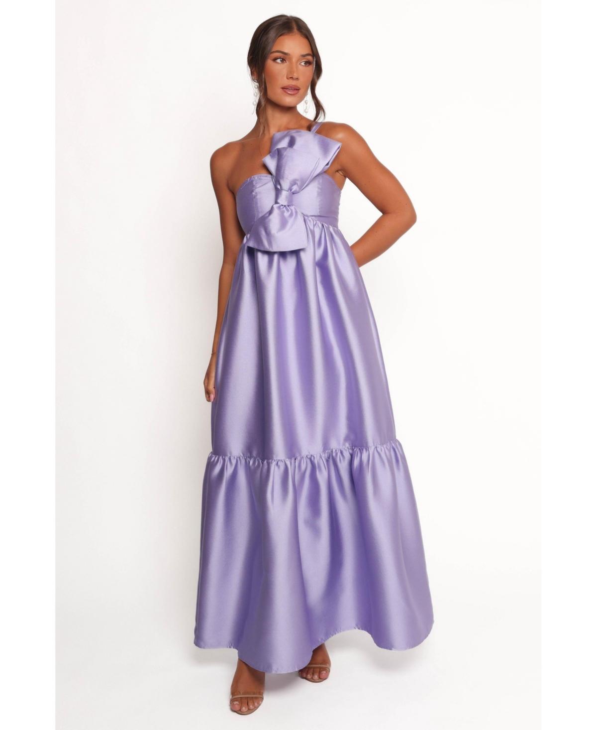 betina bow front maxi dress blue Petal & Pup in Purple Ruched detailing garment_Dresses 🖤Our best-selling dress “Remi” Size:15.5 34-35