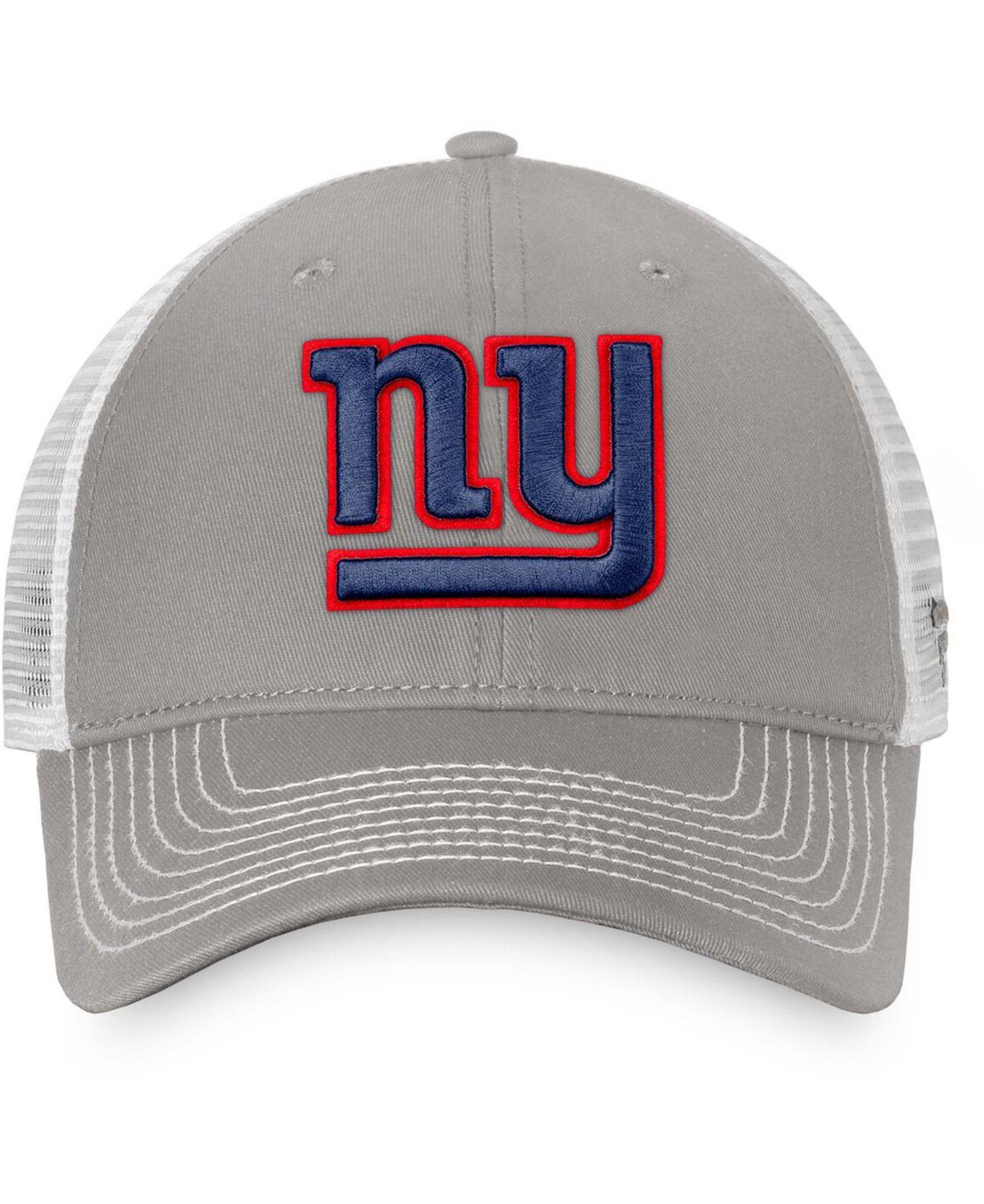 New York Jets Fanatics Branded Trucker Snapback Hat - Heather Gray/White