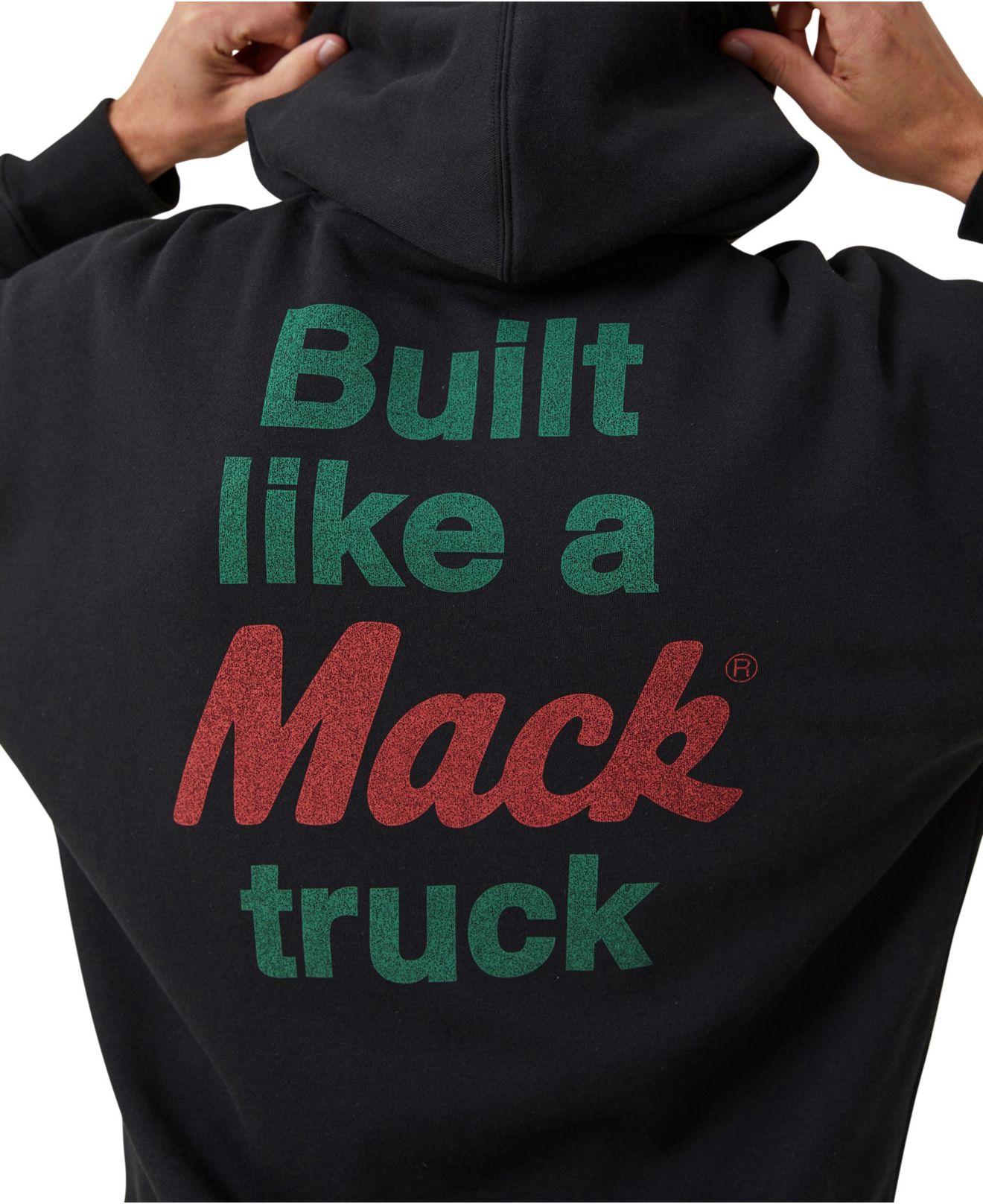 Cotton On Mack Trucks Oversized Hoodie in Gray for Men | Lyst