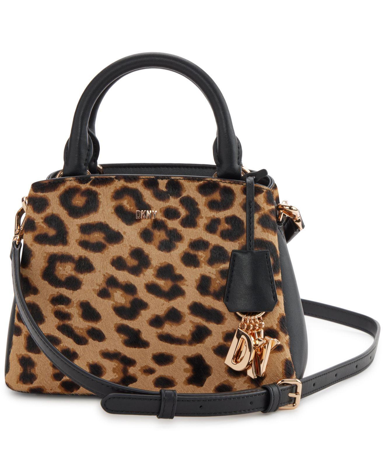 DKNY Paige Small Satchel Bag in Brown Lyst