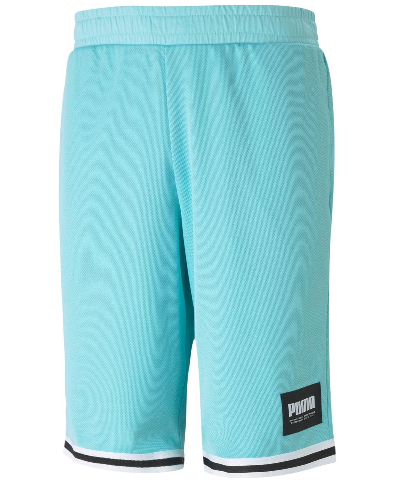 blue puma shorts