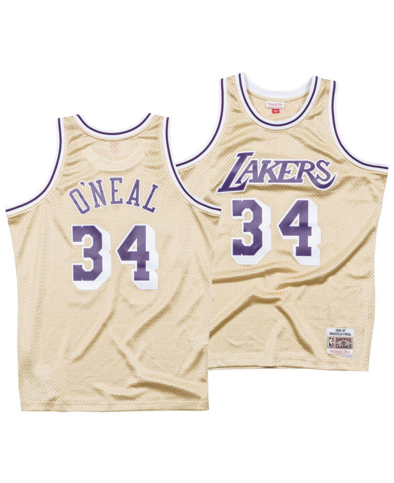 shaquille oneal lakers jersey
