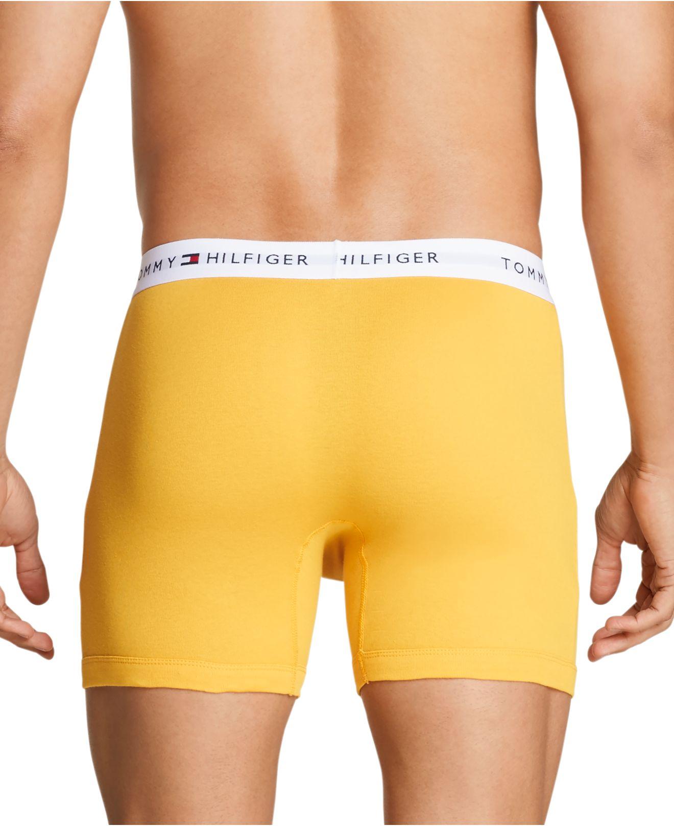 Tommy Hilfiger 5-pk. Cotton Classics Boxer Briefs in Yellow for Men | Lyst