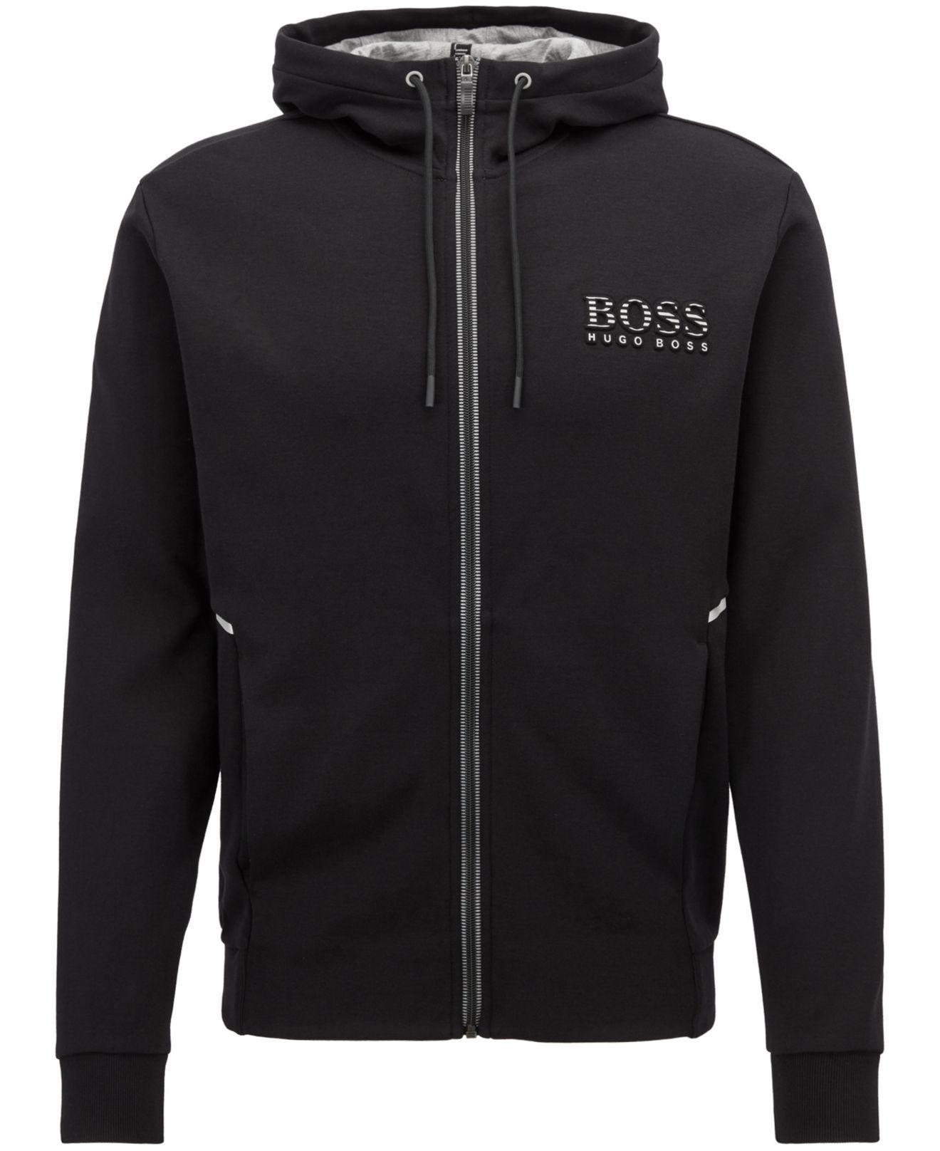 boss saggy full zip hoodie
