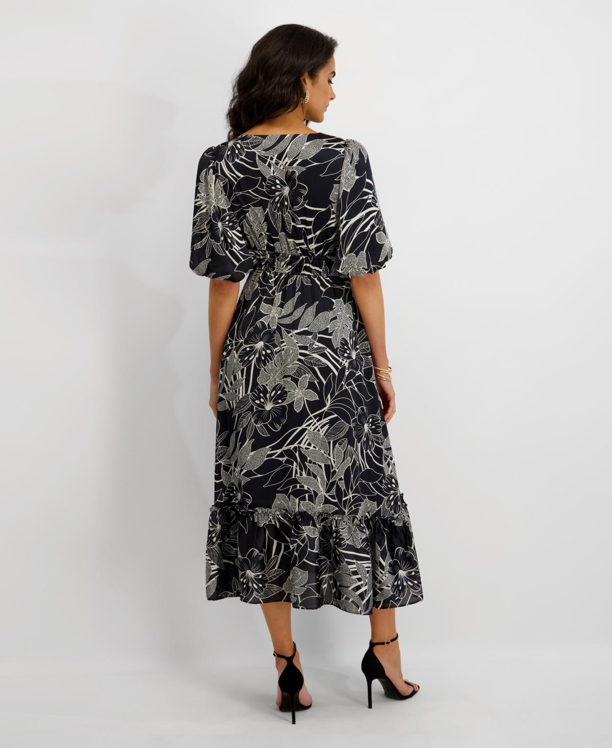 knee length dresses for ladies Women's Clementine Flutter Sleeve Midi Dress