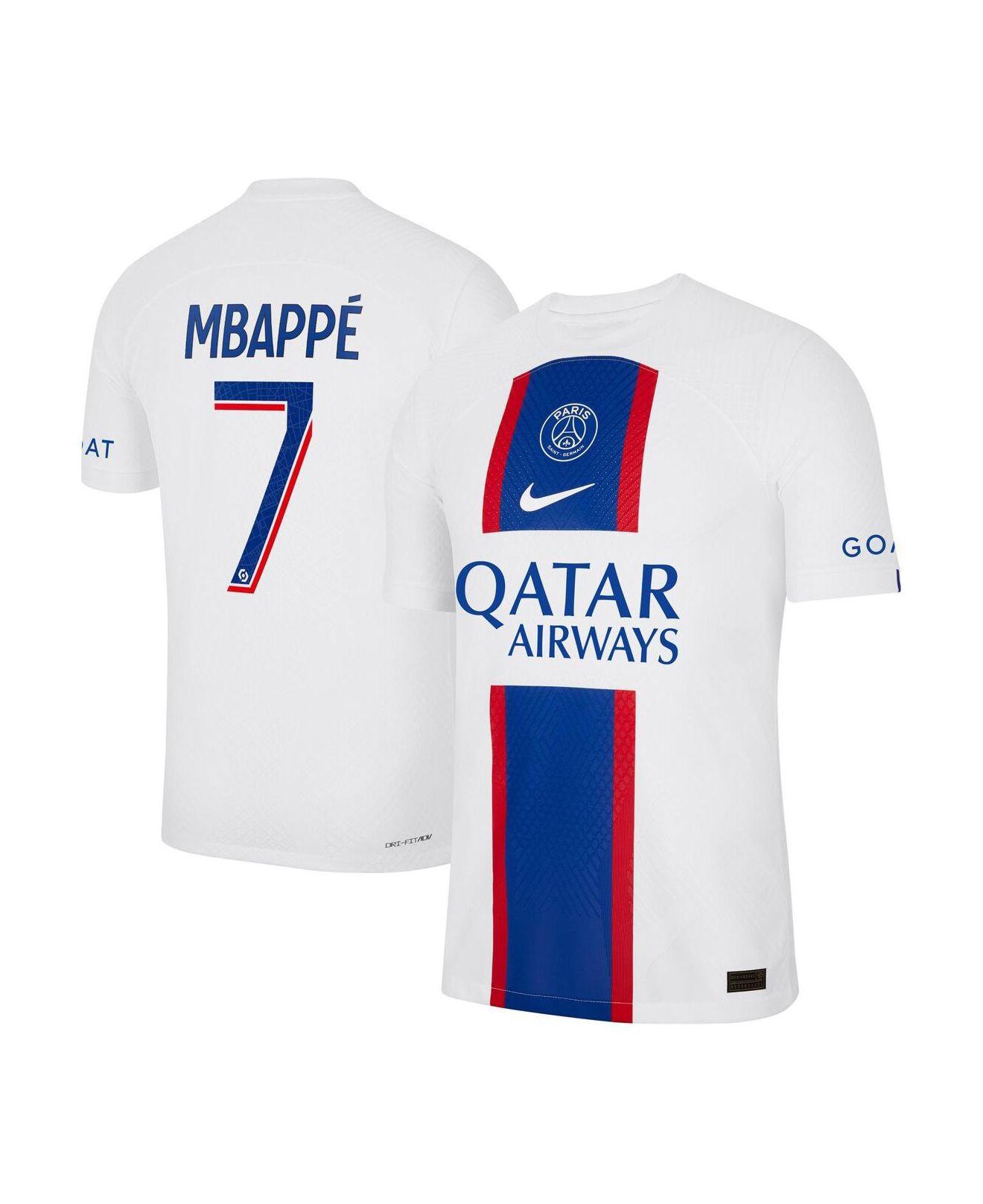 Nike Kylian Mbappe White Paris Saint-germain 2022/23 Third Vapor Match  Authentic Player Jersey in Blue for Men | Lyst