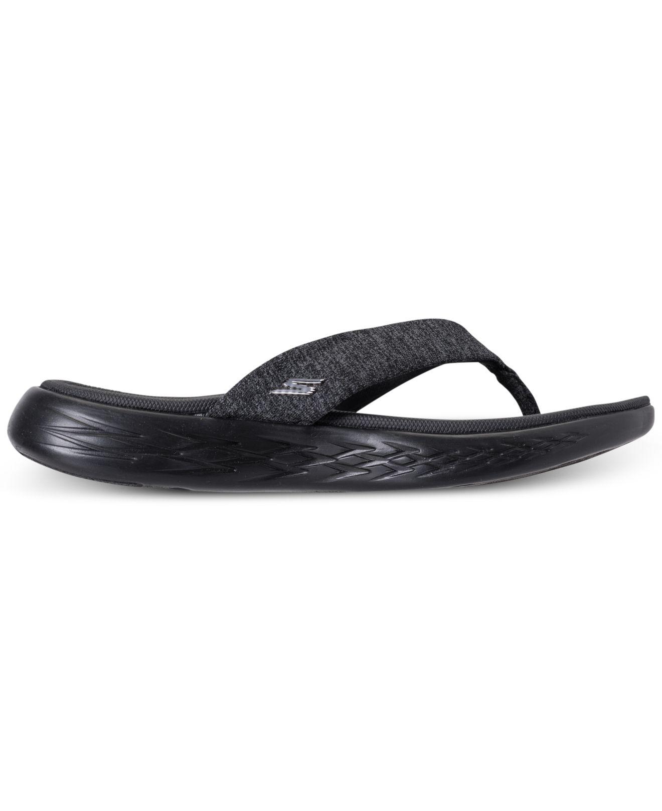 Skechers On The Go 600 - Preferred Athletic Thong Flip Flop Sandals From  Finish Line in Black - Save 26% | Lyst