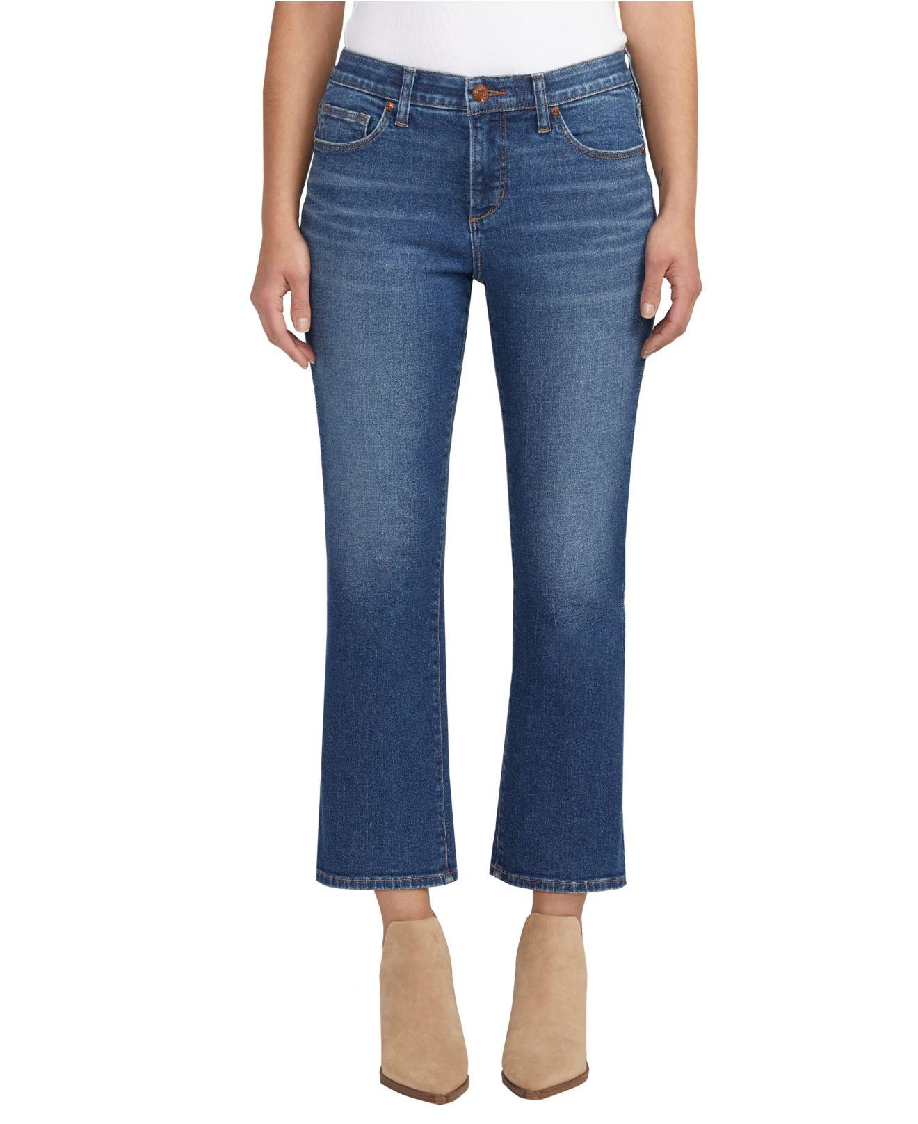 Jag Eloise Mid Rise Cropped Bootcut Jeans in Blue | Lyst
