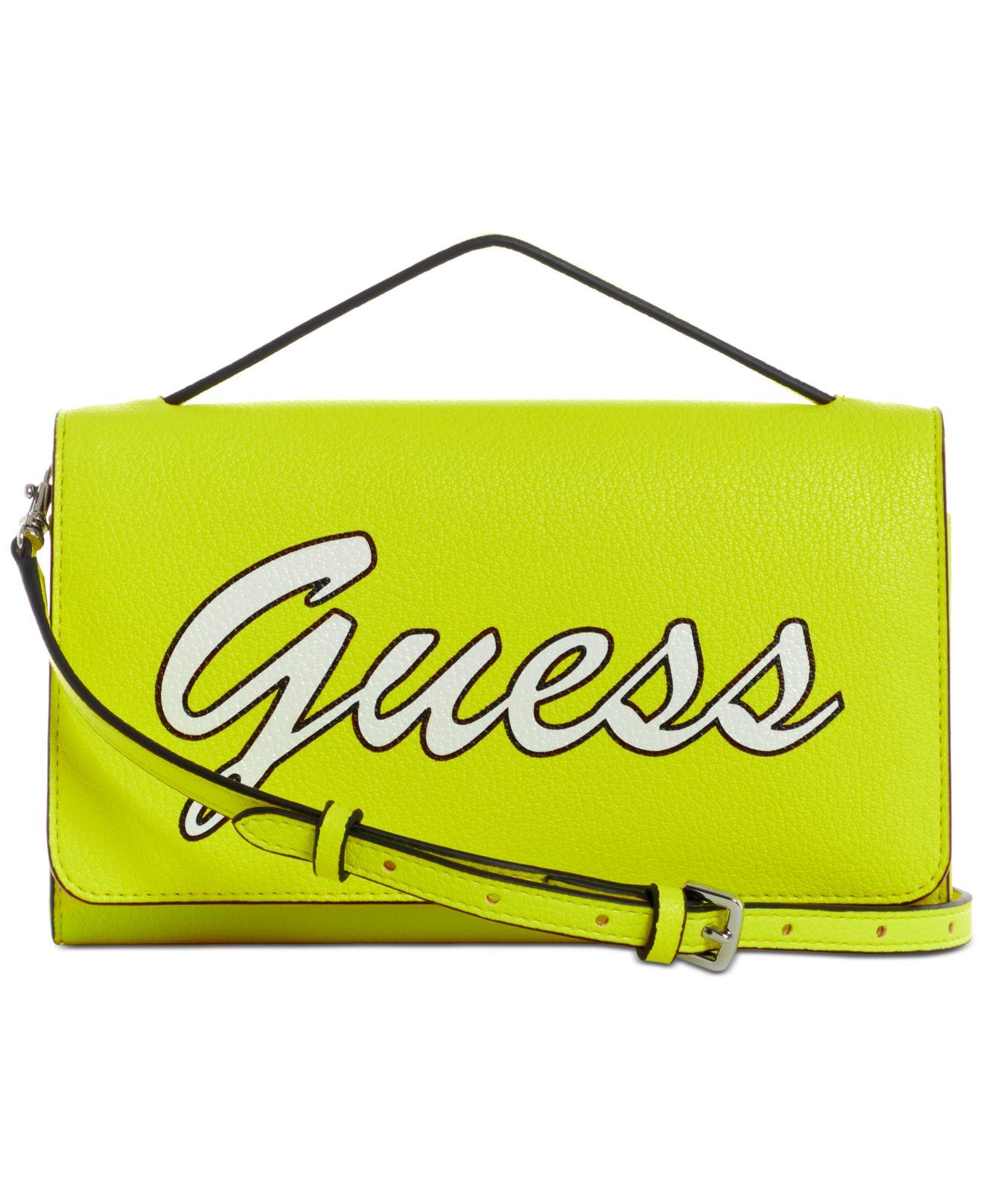 guess yellow wallet