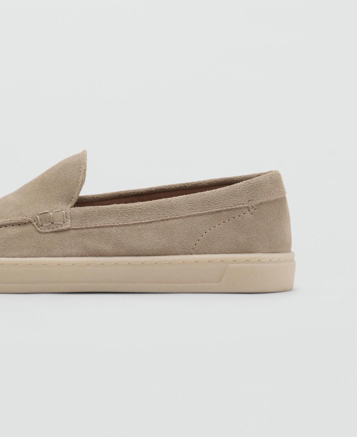 MNG Men\'s Suede Loafers - Suede. SPLIT LEATHER SHOES Split leather shoes - Men | MANGO Niger main image 2