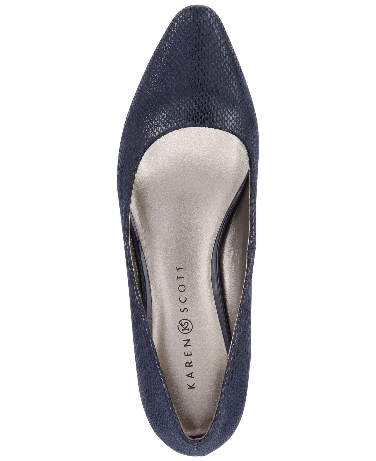 Karen Scott Meaggann Pumps, Created For Macy's in Navy (Blue) Lyst