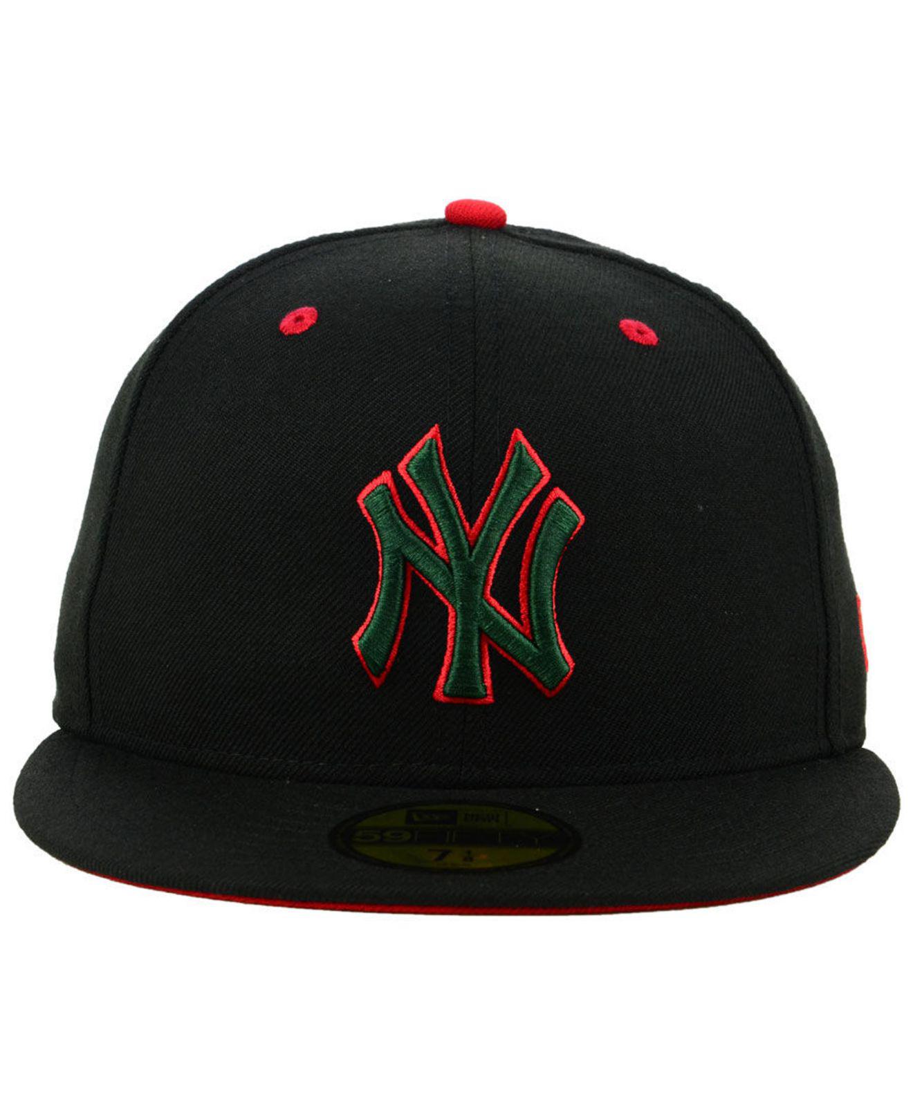 KTZ New York Yankees Italian 59fifty Fitted Cap in Black for Men