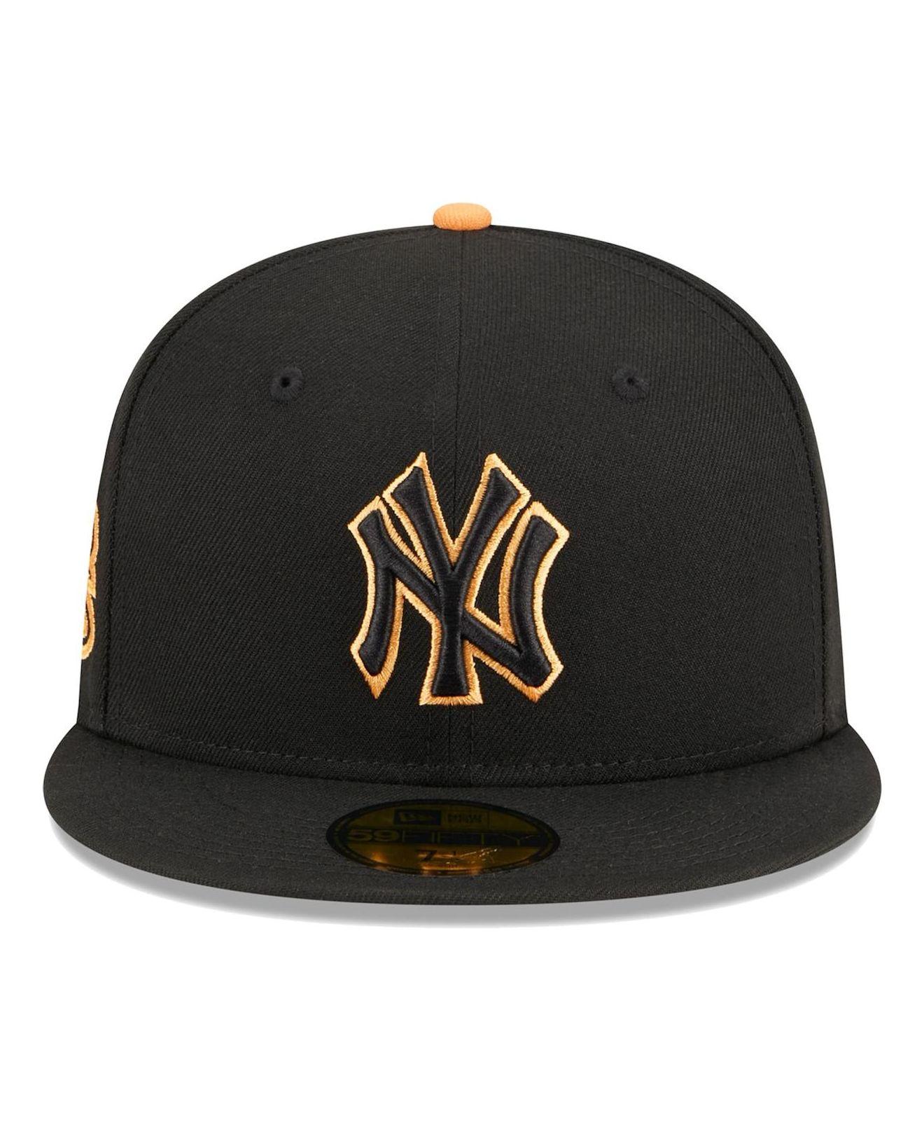 Men's New Era Black York Yankees 1996 World Series Wheat Undervisor 59FIFTY Fitted Hat