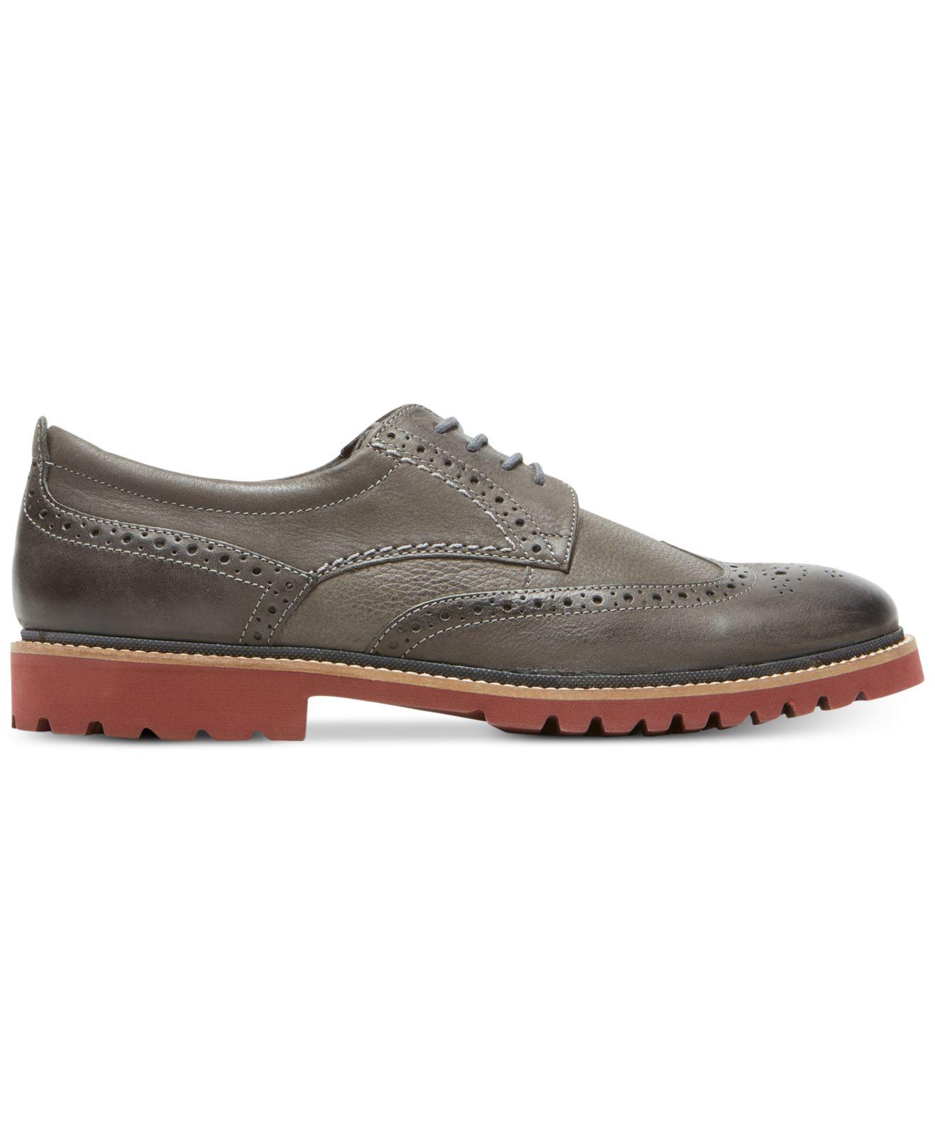 rockport marshall wingtip black