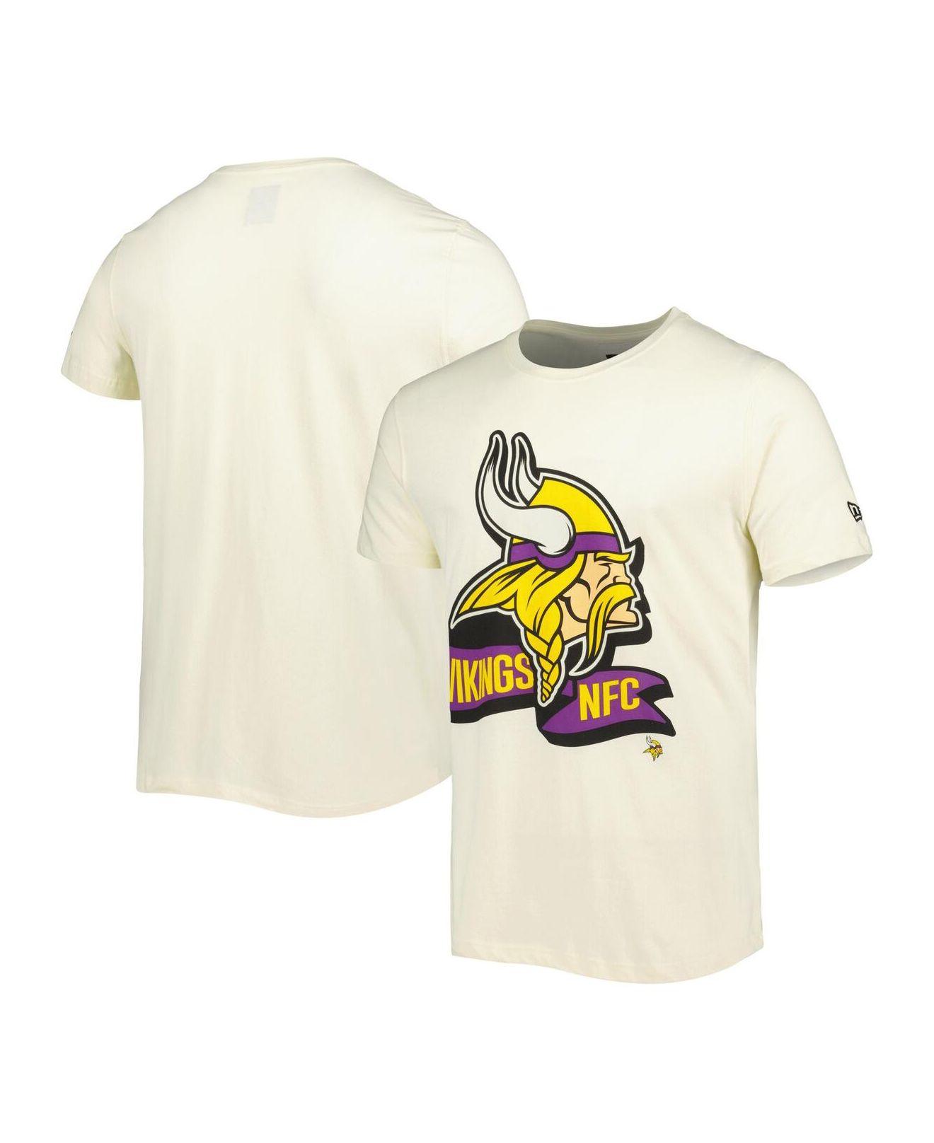 KTZ Cream Minnesota Vikings Sideline Chrome T-shirt in White for Men | Lyst