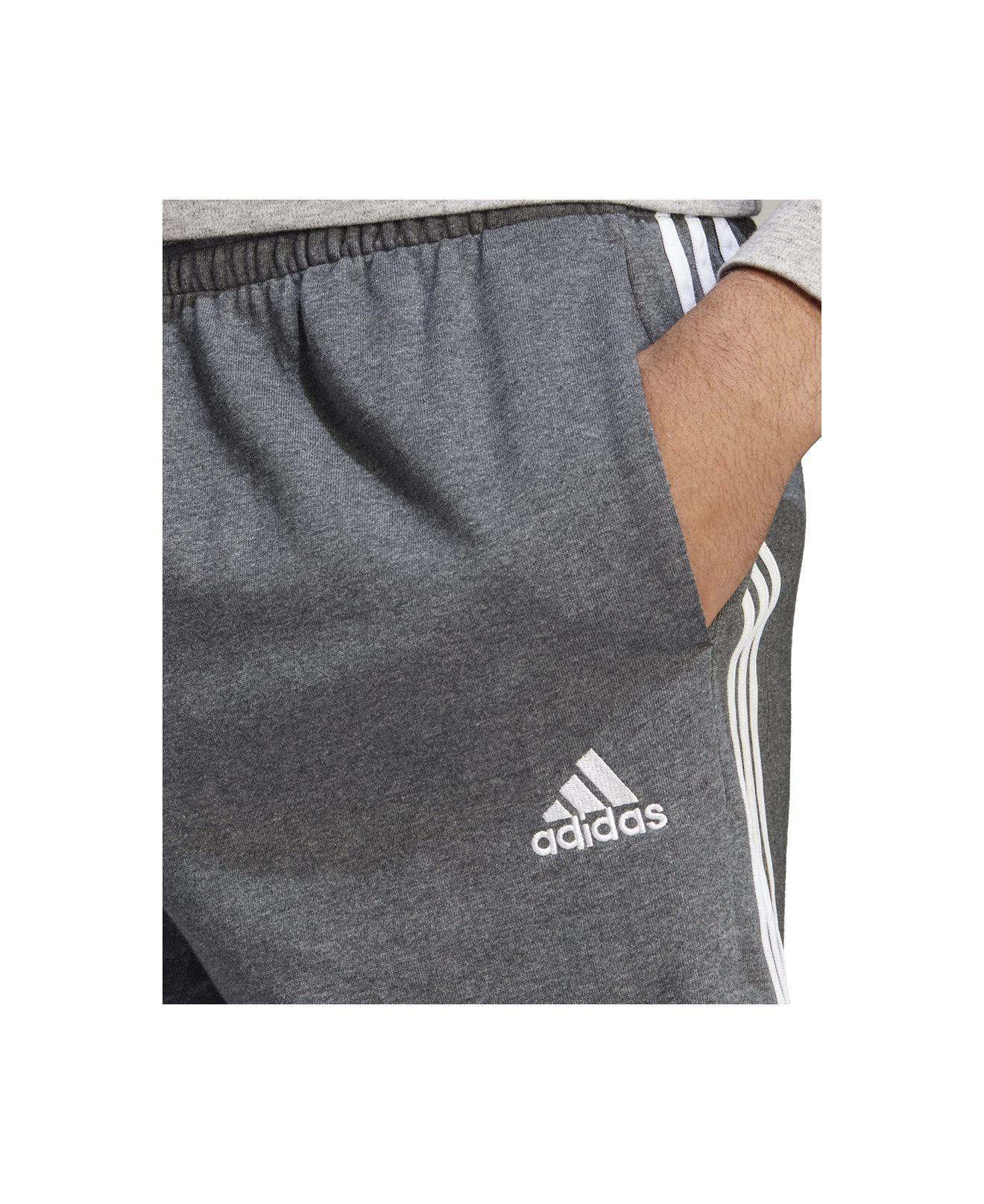 adidas Essentials Single Jersey 3-stripes 10" Shorts in Gray for Men | Lyst