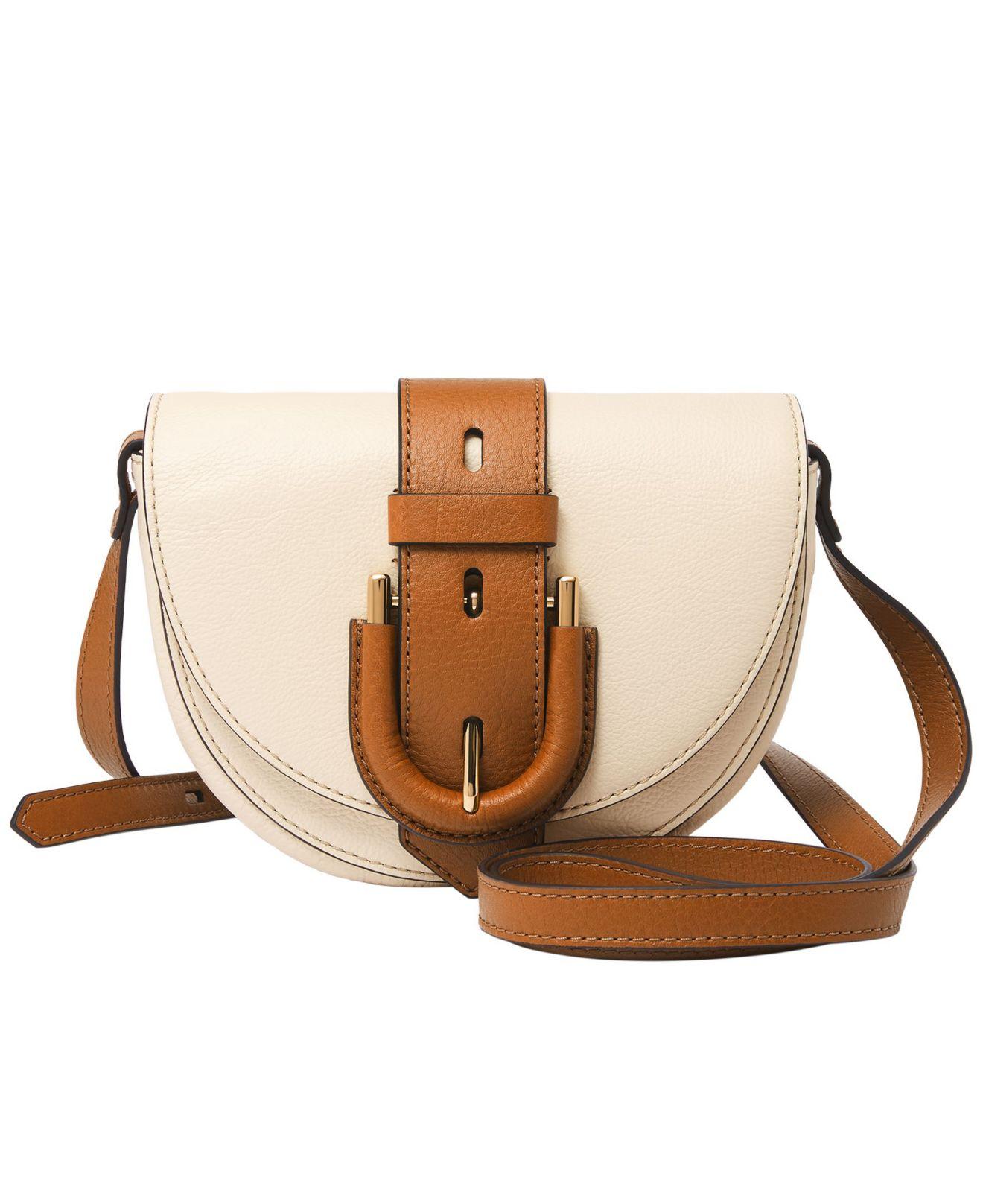 Fossil Harwell Mini Flap Crossbody Bag in Brown Lyst
